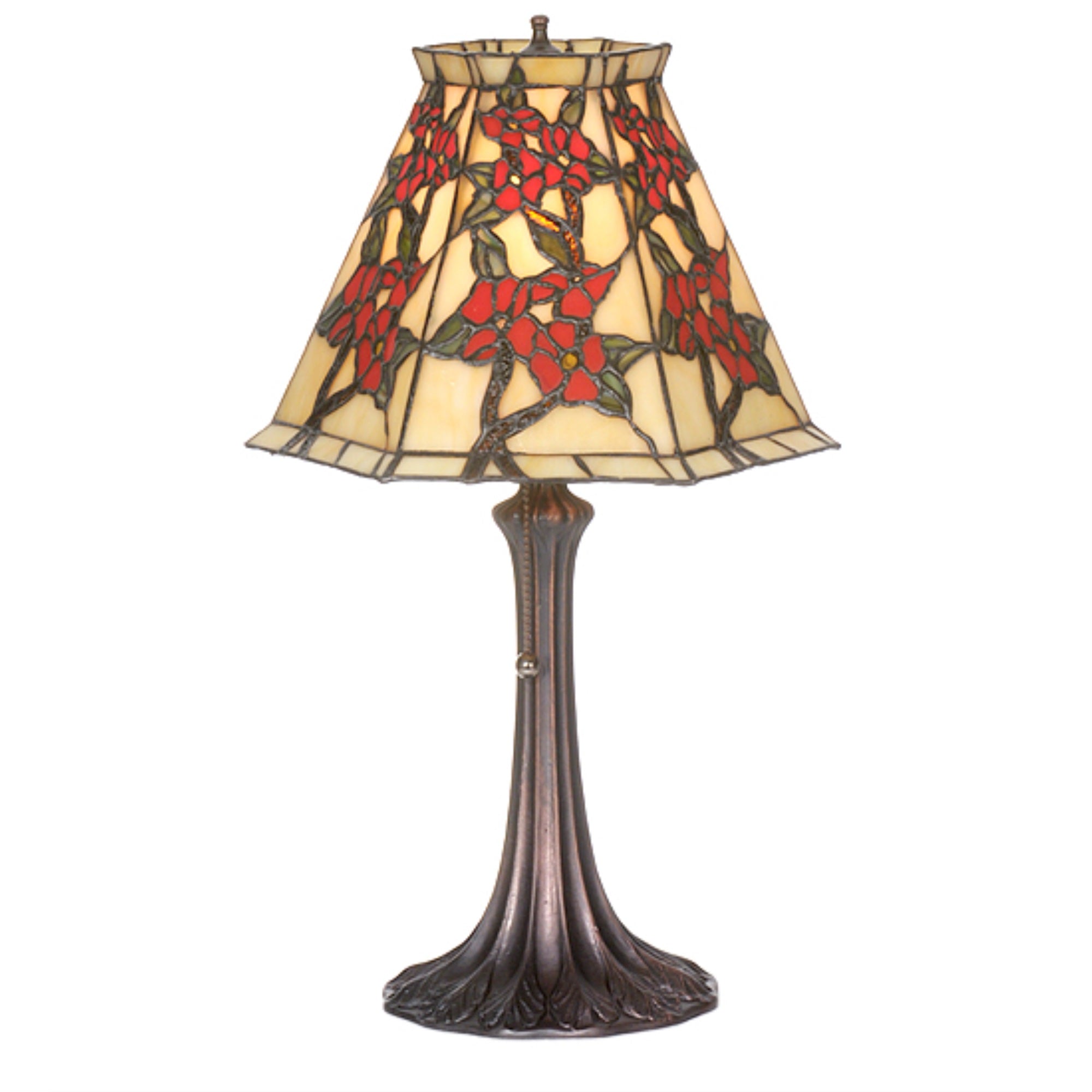 19 inchH Oriental Peony Accent Lamp