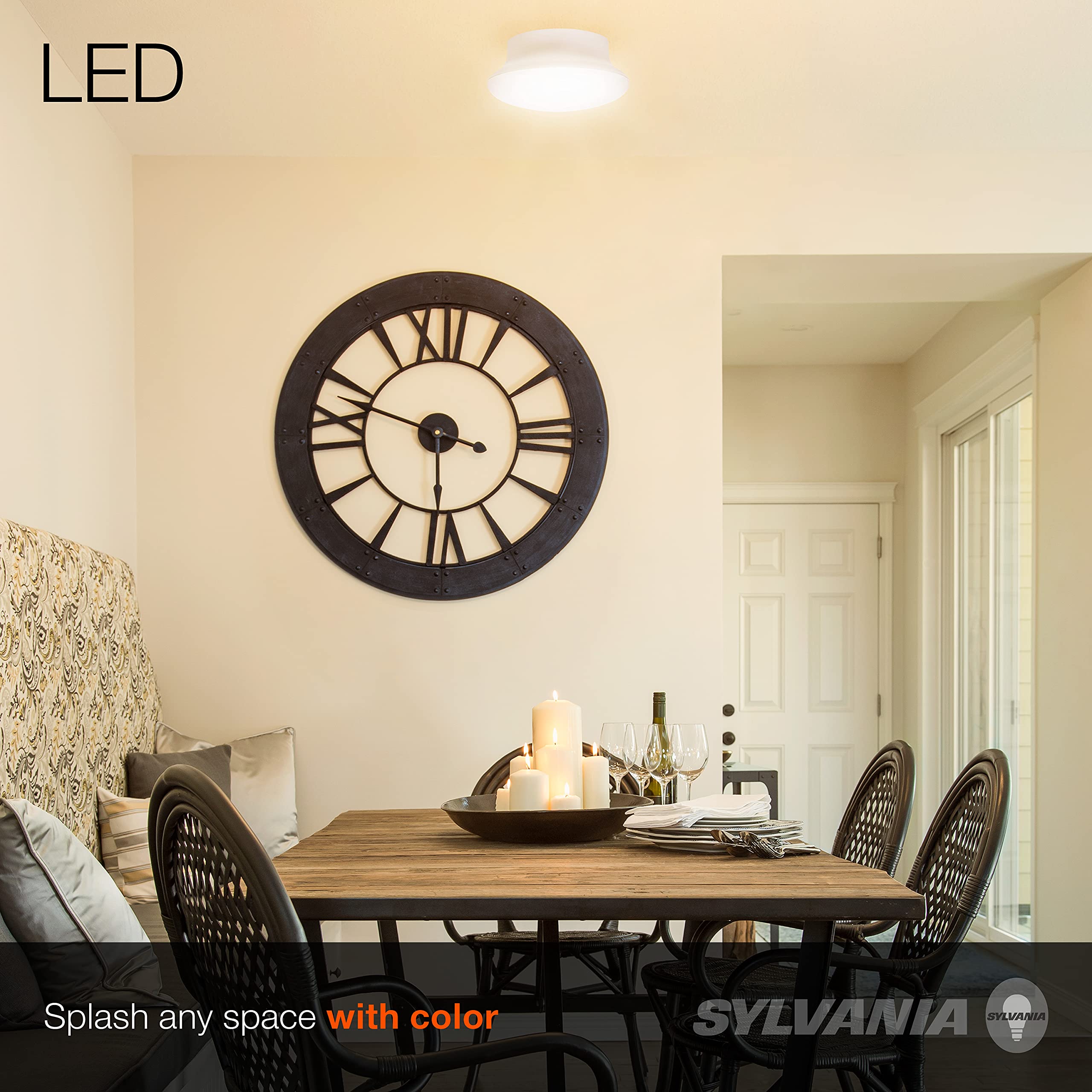 LEDVANCE SYLVANIA Ultra LED Ceiling Light Bulb, 9W, 700 Lumens, Soft White, Frosted, Non-Dimmable, Model 75080, 1 Pack
