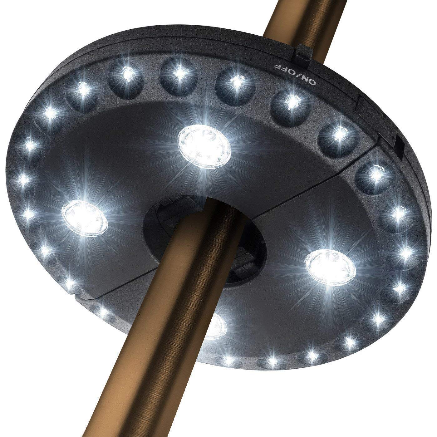 OYOCO Patio Umbrella Light 28 LEDs Cordless Cool White Battery Operated Model QP-0004