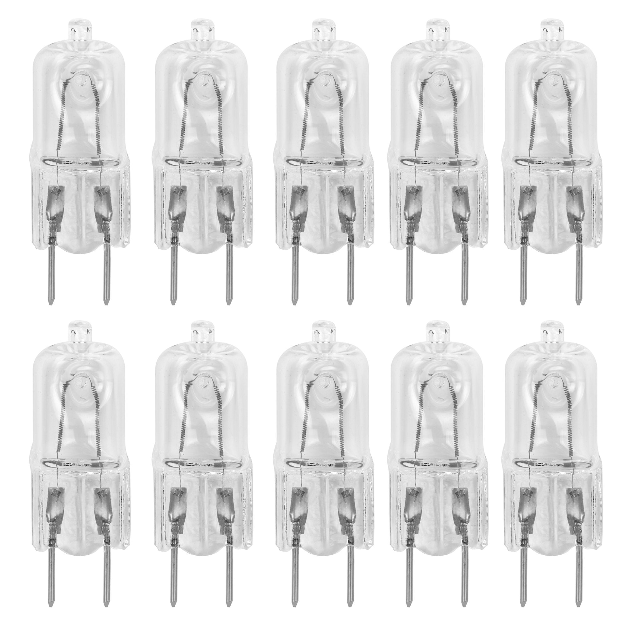 12Vmonster G8 Halogen Light Bulbs 35W T4 10 Pack Clear Lens Replacement Lighting
