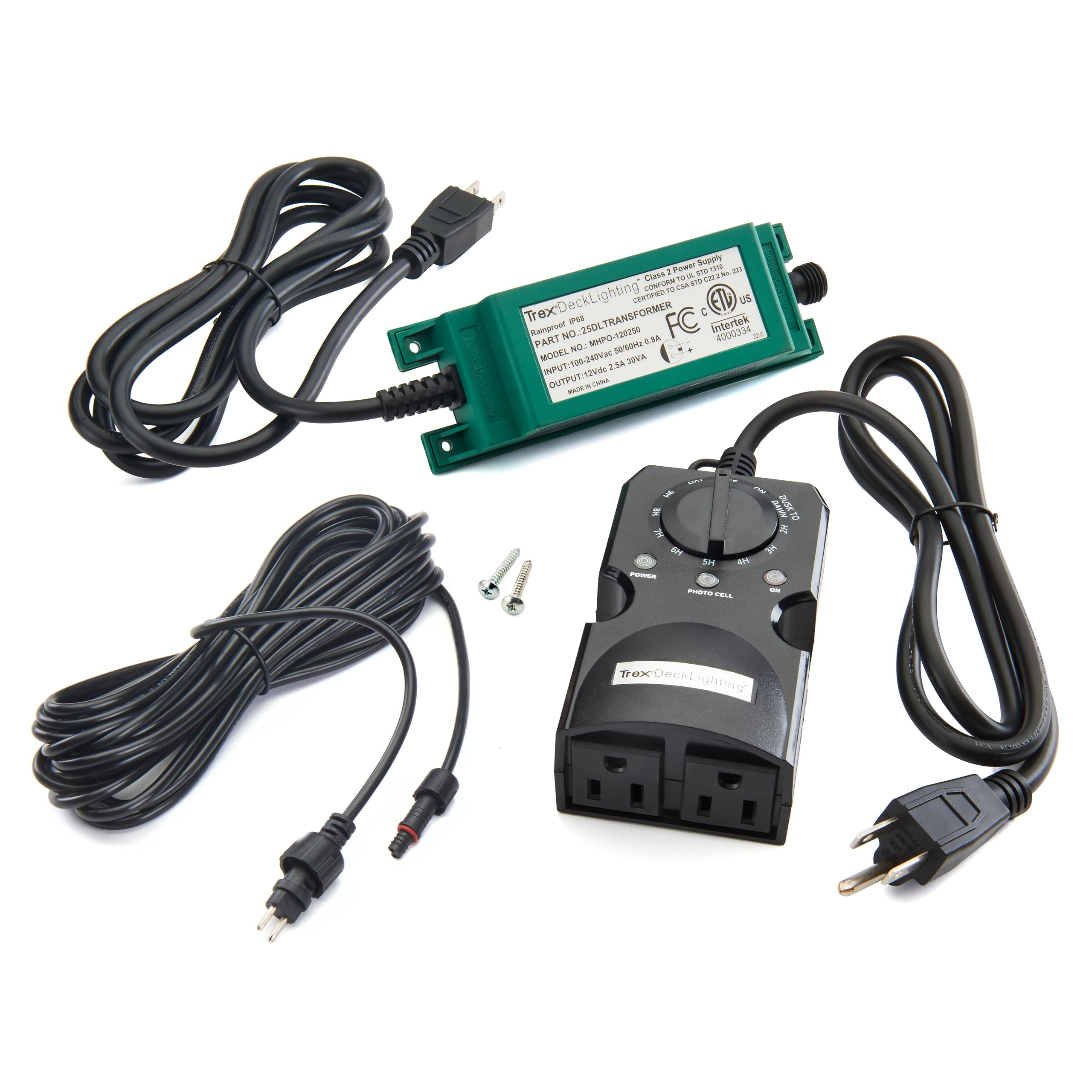 Trex 30-Watt Low Voltage DC Transformer, LED, Plastic, Black, Model 25DLTRANSFORMER