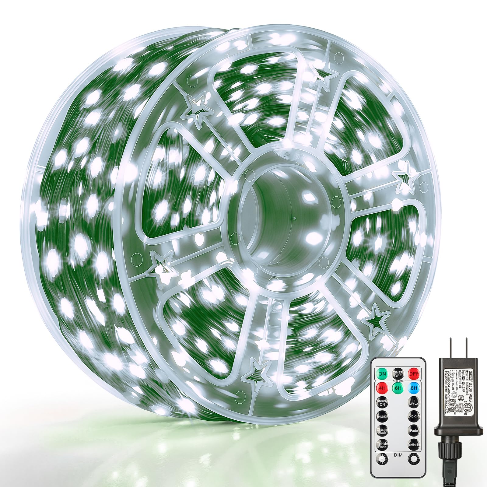 Mlambert 1500 Led Christmas Lights 492Ft  Outdoor Waterproof Dimmable Fairy Lights With Remote  8 Modes Indoor Lighting For Holiday D?Cor  Cool White