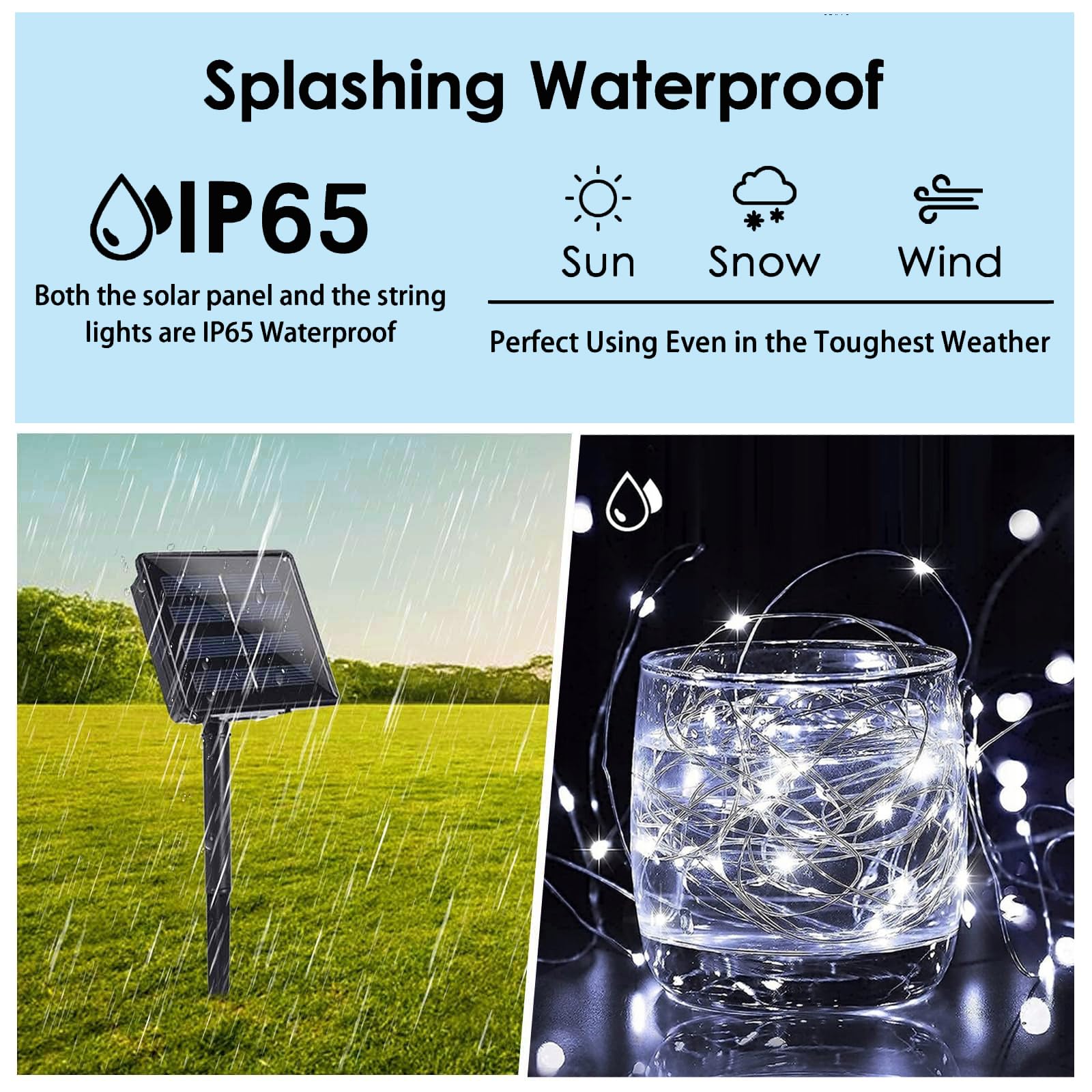 Solar Christmas String Lights Outside, 3 Pack Total 120Ft 300 Led Solar Garden Twinkle Lights Outdoor, Waterproof With 8 Modes Solar Fairy Lights For Patio Party Wedding Christmas Decor (Cool White)