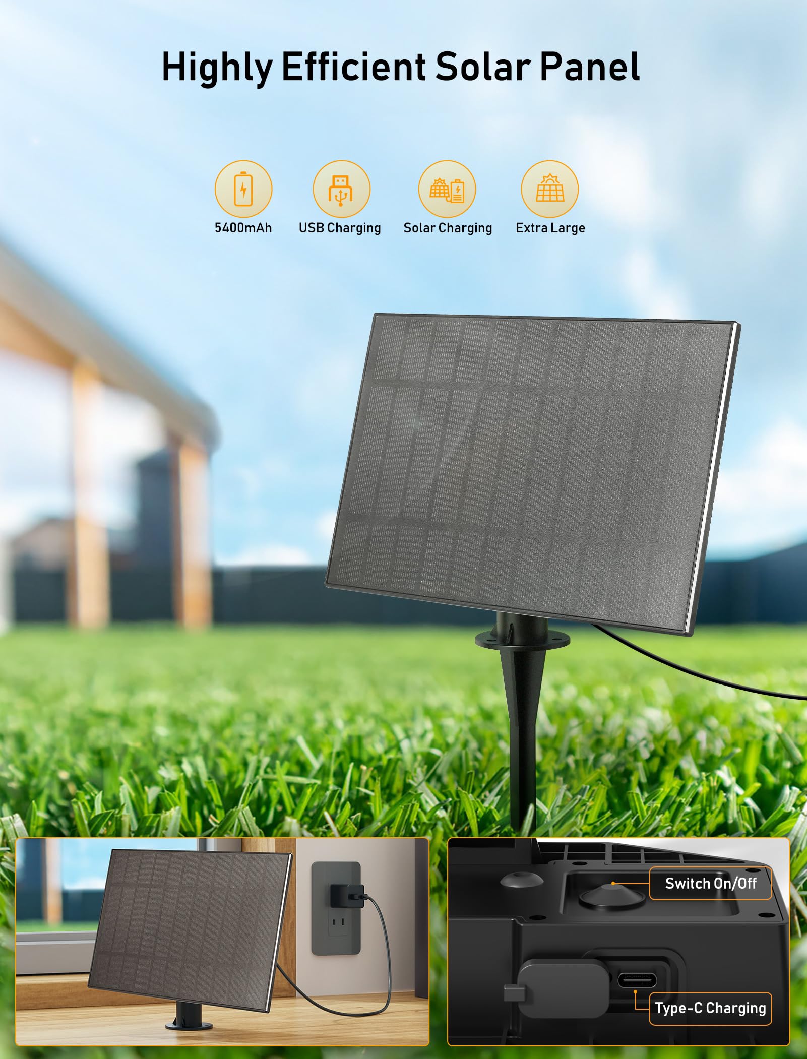 Brightown Solar C9 Led Christmas Lights Outdoor House, 50Ft 40 Faceted Bulbs Christmas Pathway Lights, Waterproof Strawberry Lig