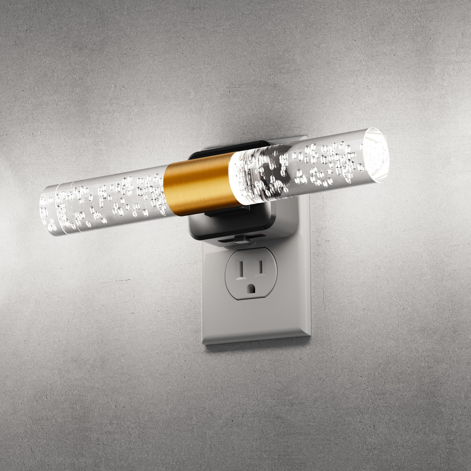 L LOHAS LED Bright Night Light, Night Lights Plug into Wall, 180 Rotating, Daylight White 5000K, Auto Light Sensor, Dimmable Nig