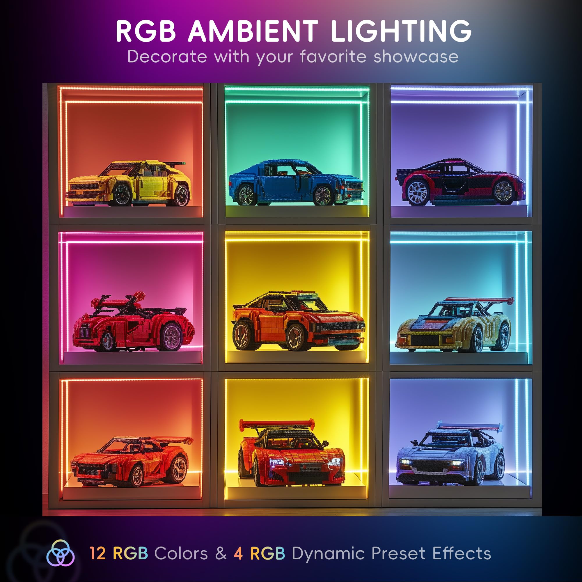 Hopedone Under Cabinet Lights, 24 LED Dimmable Rechargeable, Motion Sensor, Magnetic, 1 Pack, White, Model LINGJ-1466-US