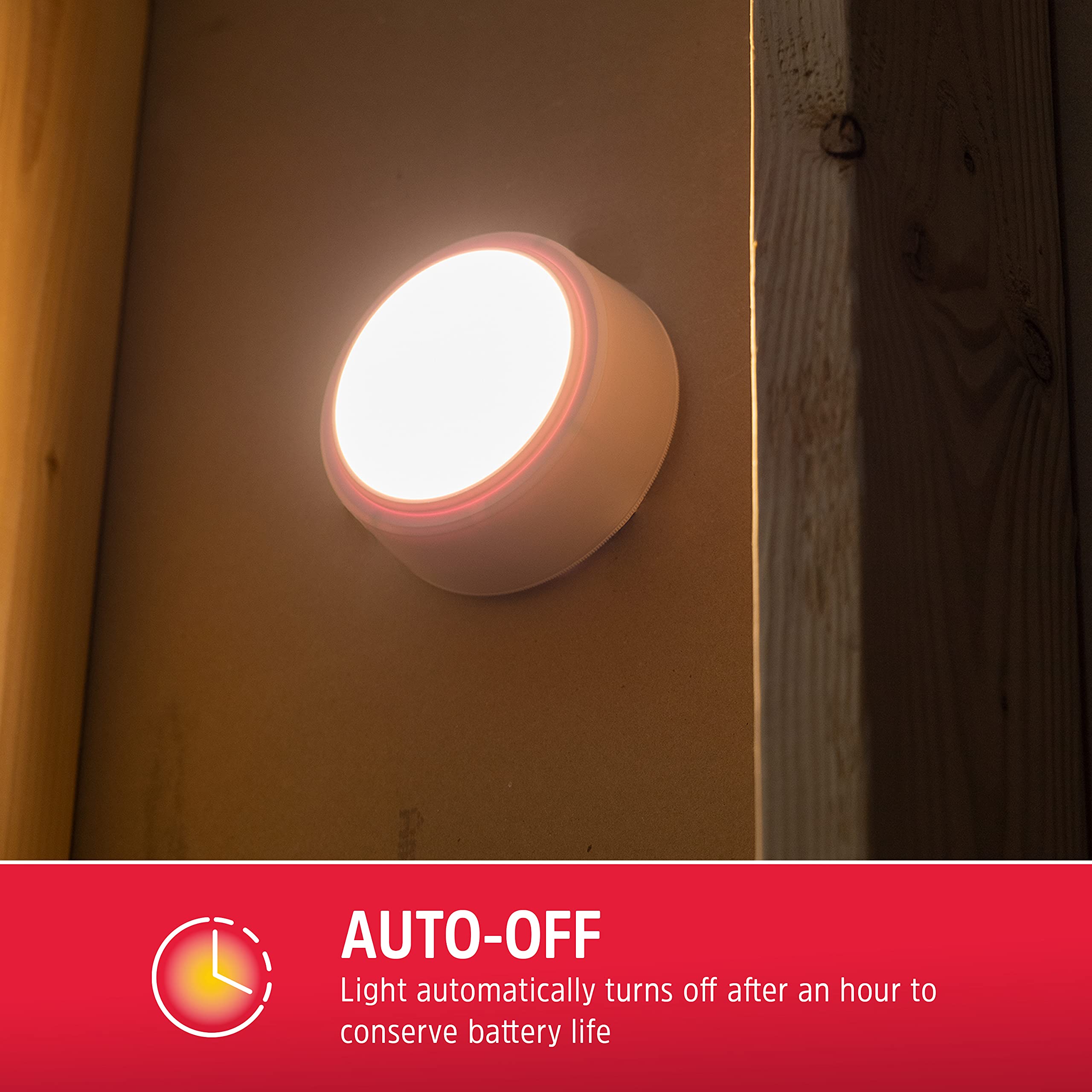 Energizer Led Ceiling Light Fixture, Battery Operated, Wireless Wall Switch Remote, 200 Lumens, Ceiling Light No Electricity, Pe