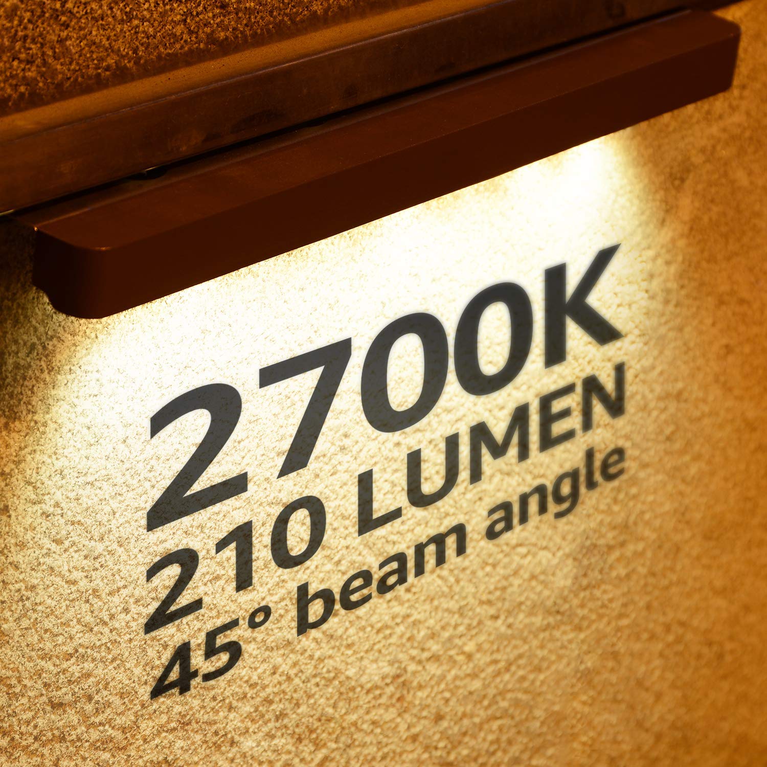LEONLITE 8-Pack LED Retaining Wall Lights, 12 Inch Soft White 2700K, Low Voltage Hardscape Lighting, Model SJ1HSL-3W12IN27-