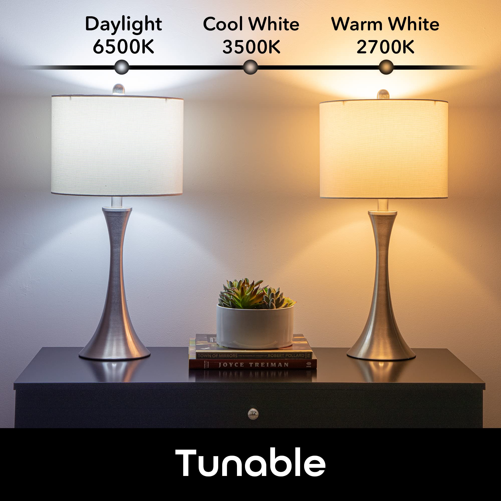 Geeni Prisma Plus 800 WiFi Smart LED Bulb 4-Pack, Dimmable, 2700-6500K Tunable White & RGB, A19 60W, No Hub