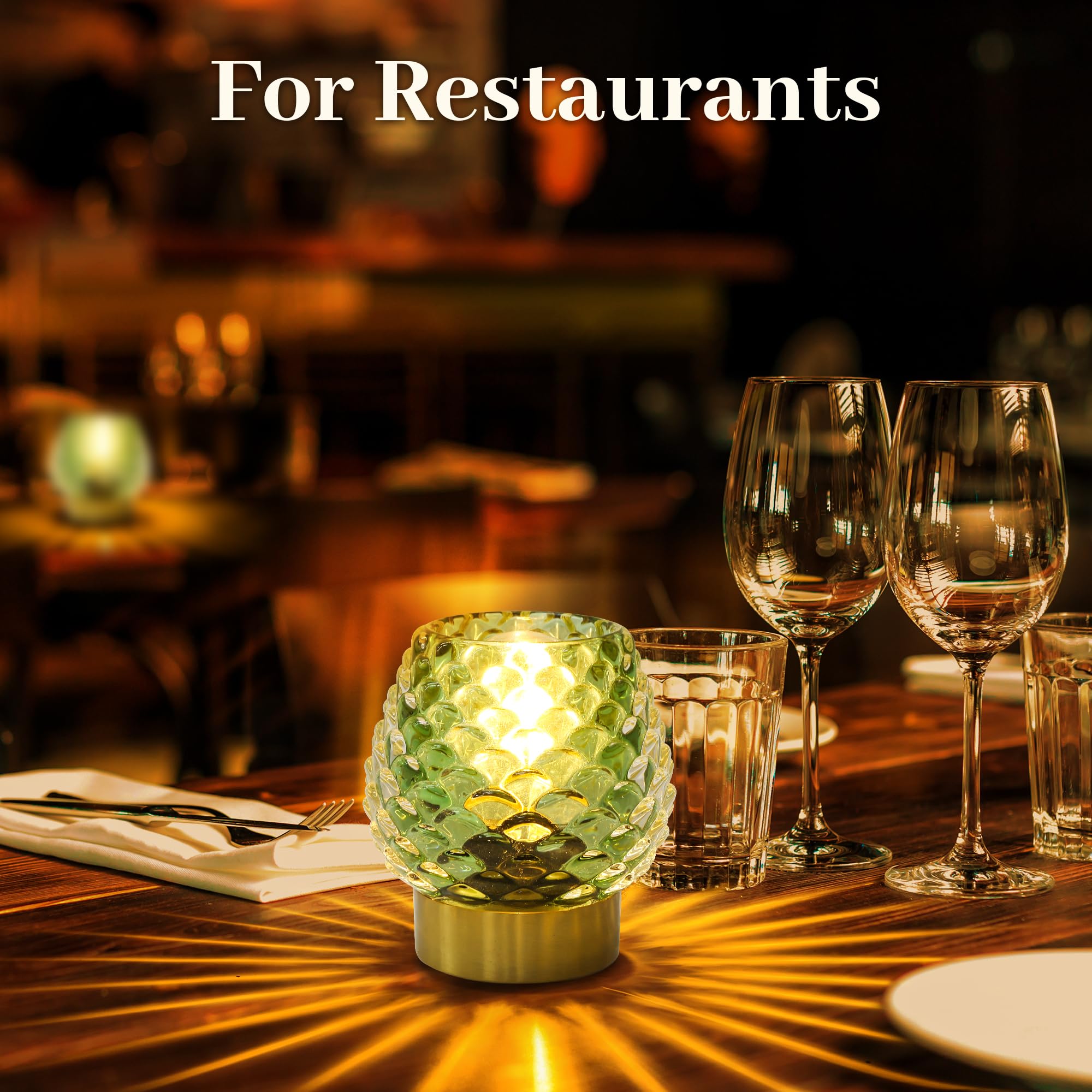 Cycodo 2 Pack Small Battery Operated Lamp with Timer,Cordless Glass Battery Powered Lamp with LED Bulb,Mini Lamp for Small Space