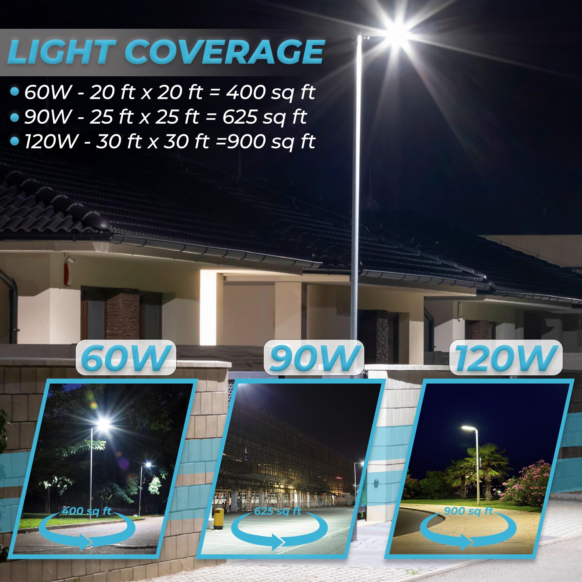 Solar Street Lights Outdoor Waterproof Led Lamp,6000 Lumens Flood Light,Motion Sensor Security Night Light, Dusk To Dawn, Suitab