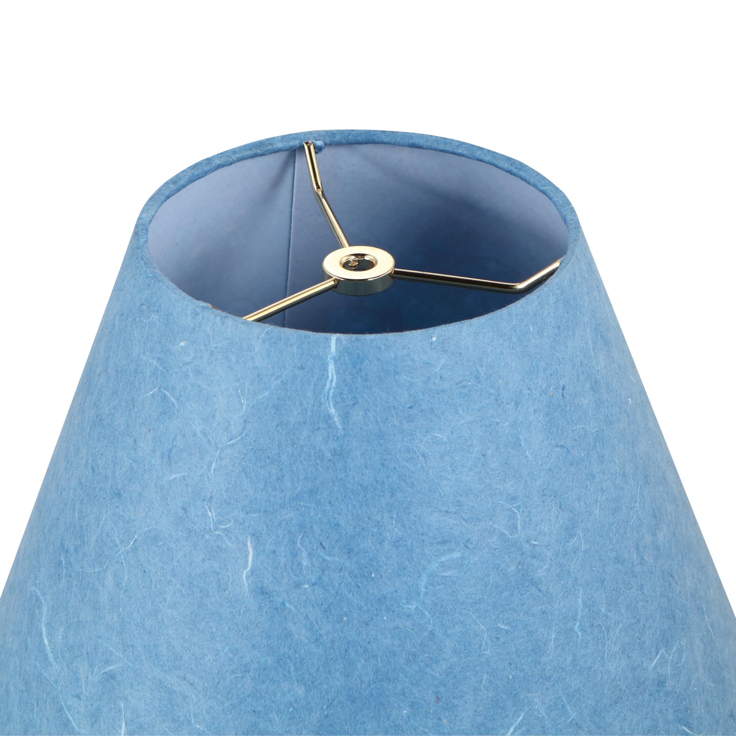 Aspen Creative 32641 Transitional Empire Shape Spider Construction Lamp Shade, Pigeon Blue, 6" Top X 12" Bottom X 9" Slant Height