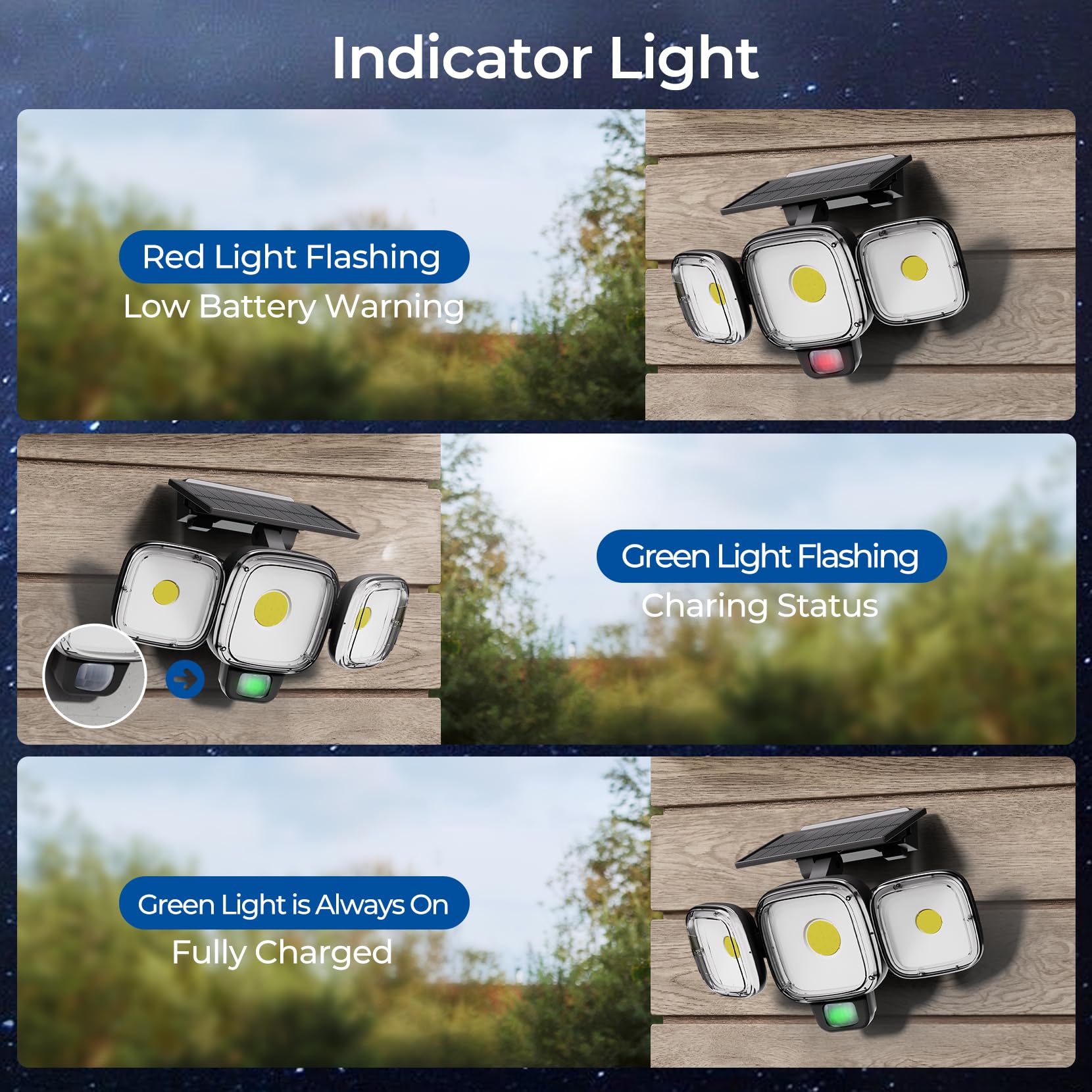 CINOTON Solar Motion Sensor Outdoor Lights, 3 Modes LED, Remote Control, IP65 Waterproof, 2 Pack, Black, Model STR-SO-0053