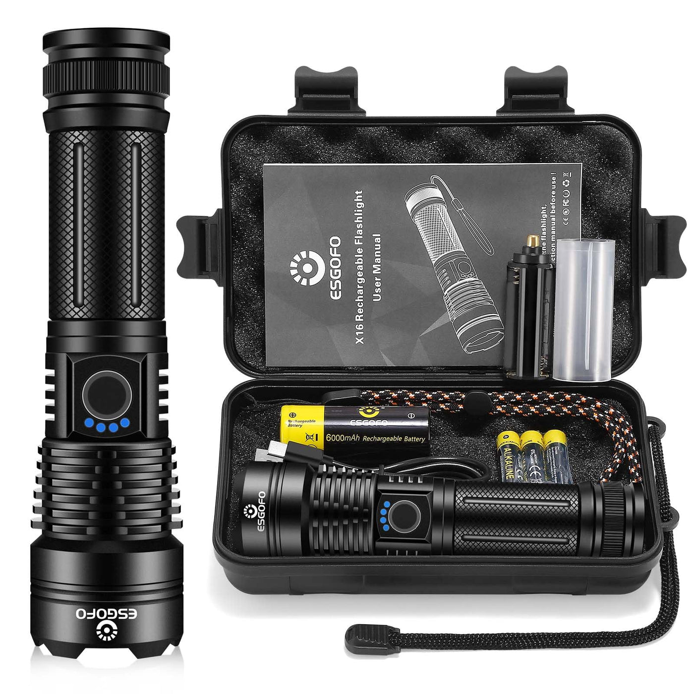 Esgofo X16 Tactical Flashlight