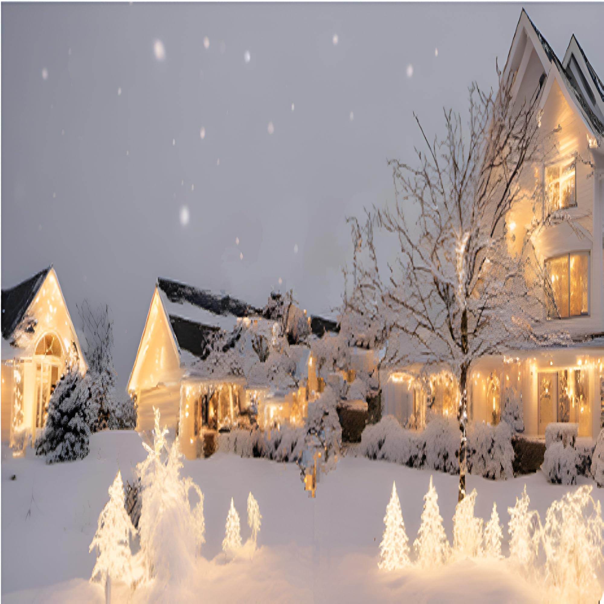 Lucky Shine 100 Led Warm White Christmas Lights, Ul Certified And Commercial Grade White Wire String Lights 35 Ft, For Indoor An