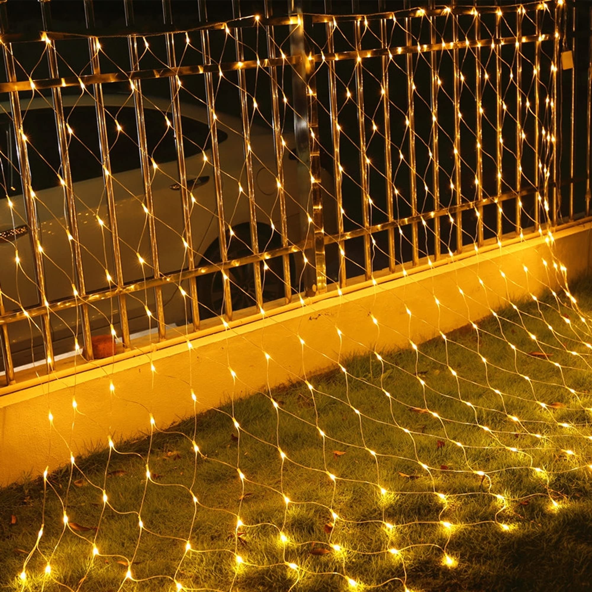 Dazzle Bright 200 LED Net Lights, 9.8 FT x 6.6 FT, Warm White, Connectable Mesh Lights for Indoor Outdoor Decor, Model HB-360WCOI