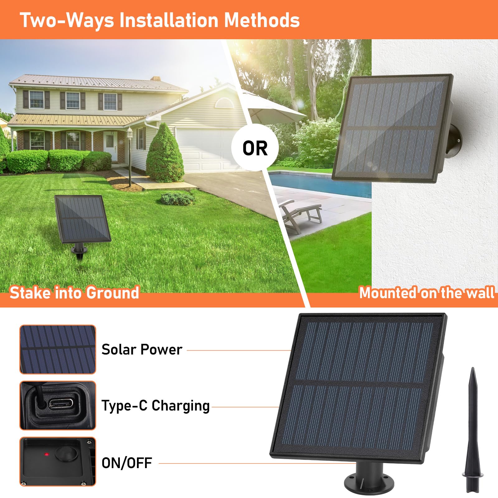 Bosceos 60FT Solar Outdoor String Lights, Waterproof Dimmable ST38 LED, Shatterproof Bulbs, Black Wire Patio Hanging Lights for Garden Party