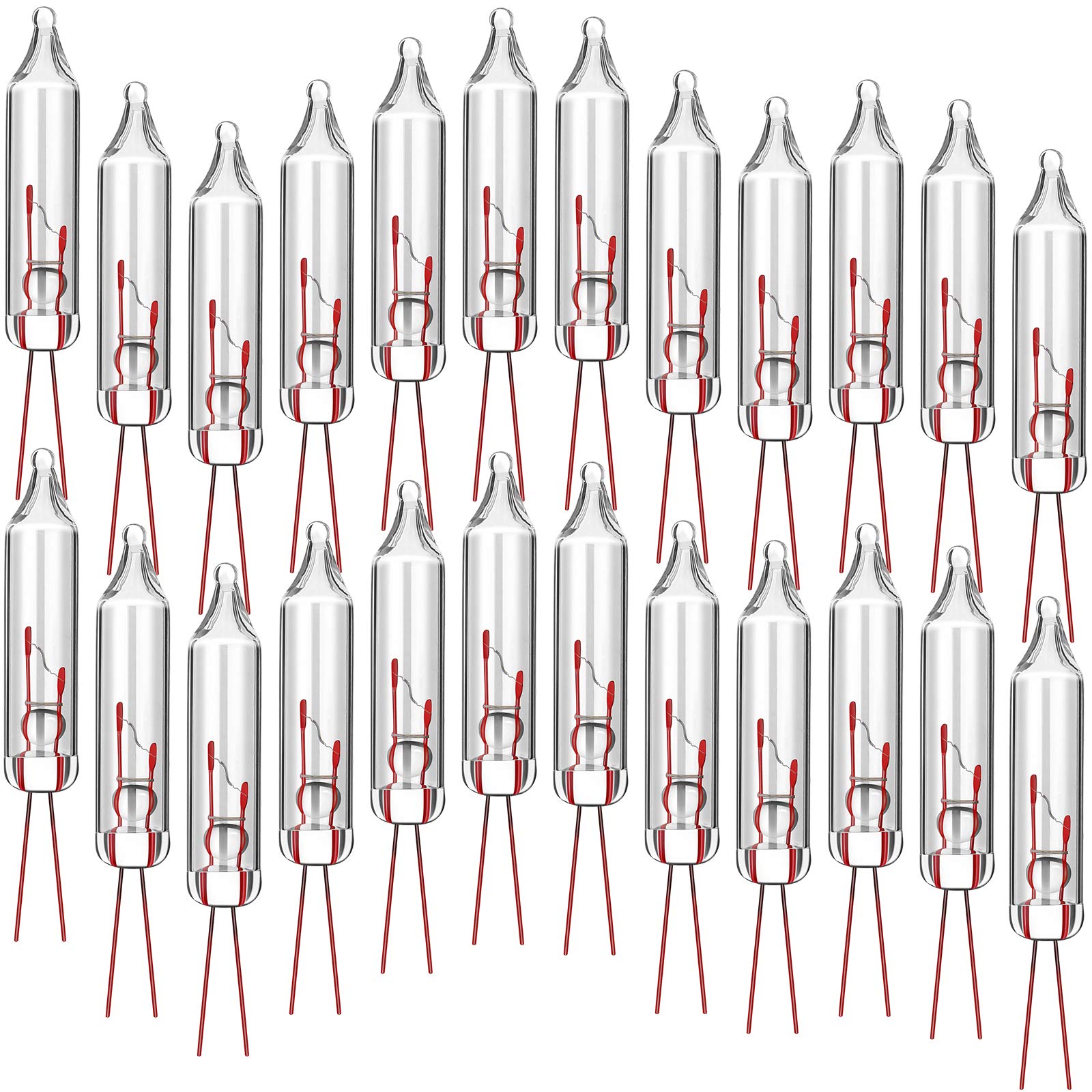 100 Count 2.5V Christmas 50/100/150/200 Count Mini Incandescent Wire String Lights Replacement Bulbs Indoor Outdoor Christmas Lights Decorations for Home Xmas Tree (Warm White)
