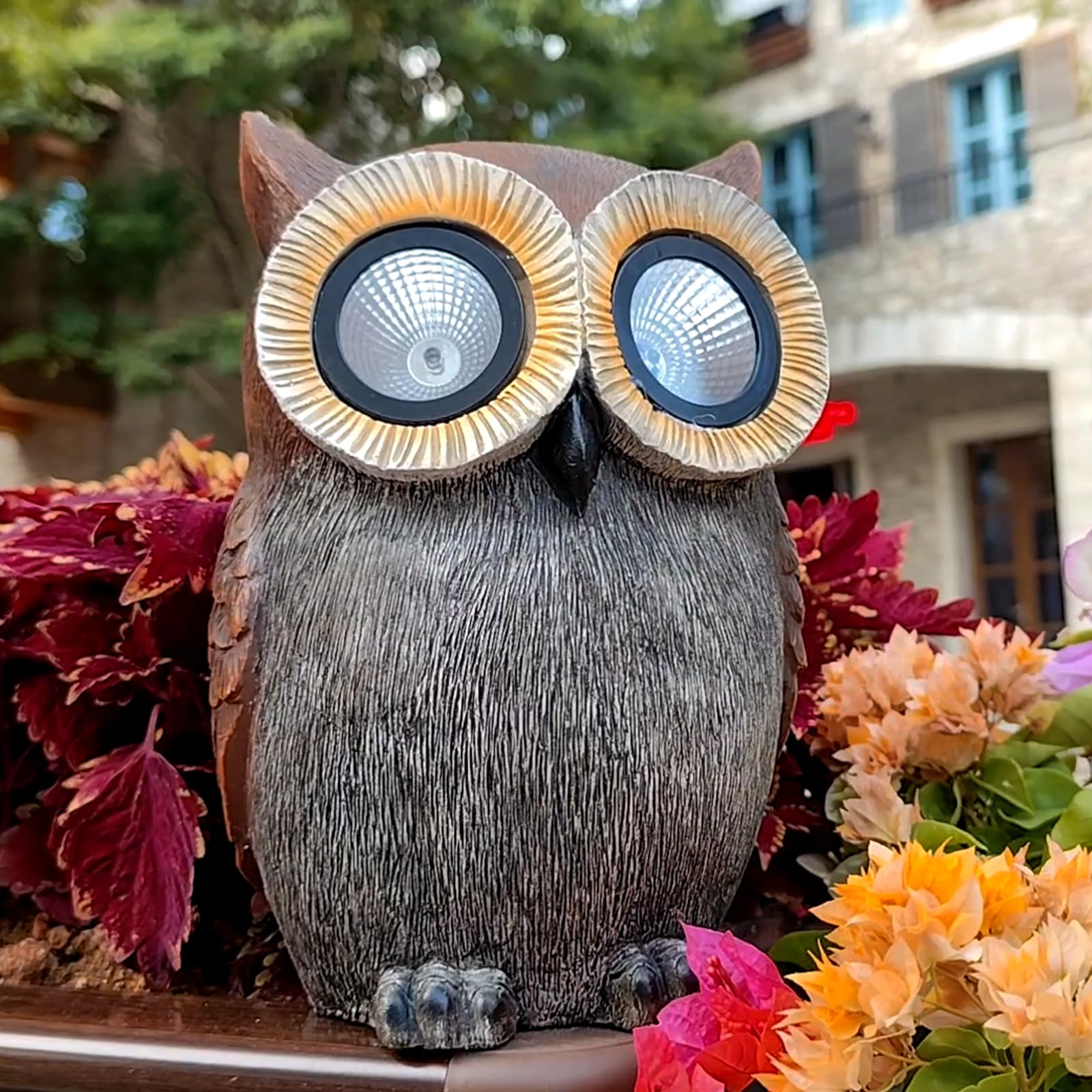 Dkjocky Solar Owl Garden Decorations - Unique Gifts For Women, Mom, Grandma, Birthday, Christmas
