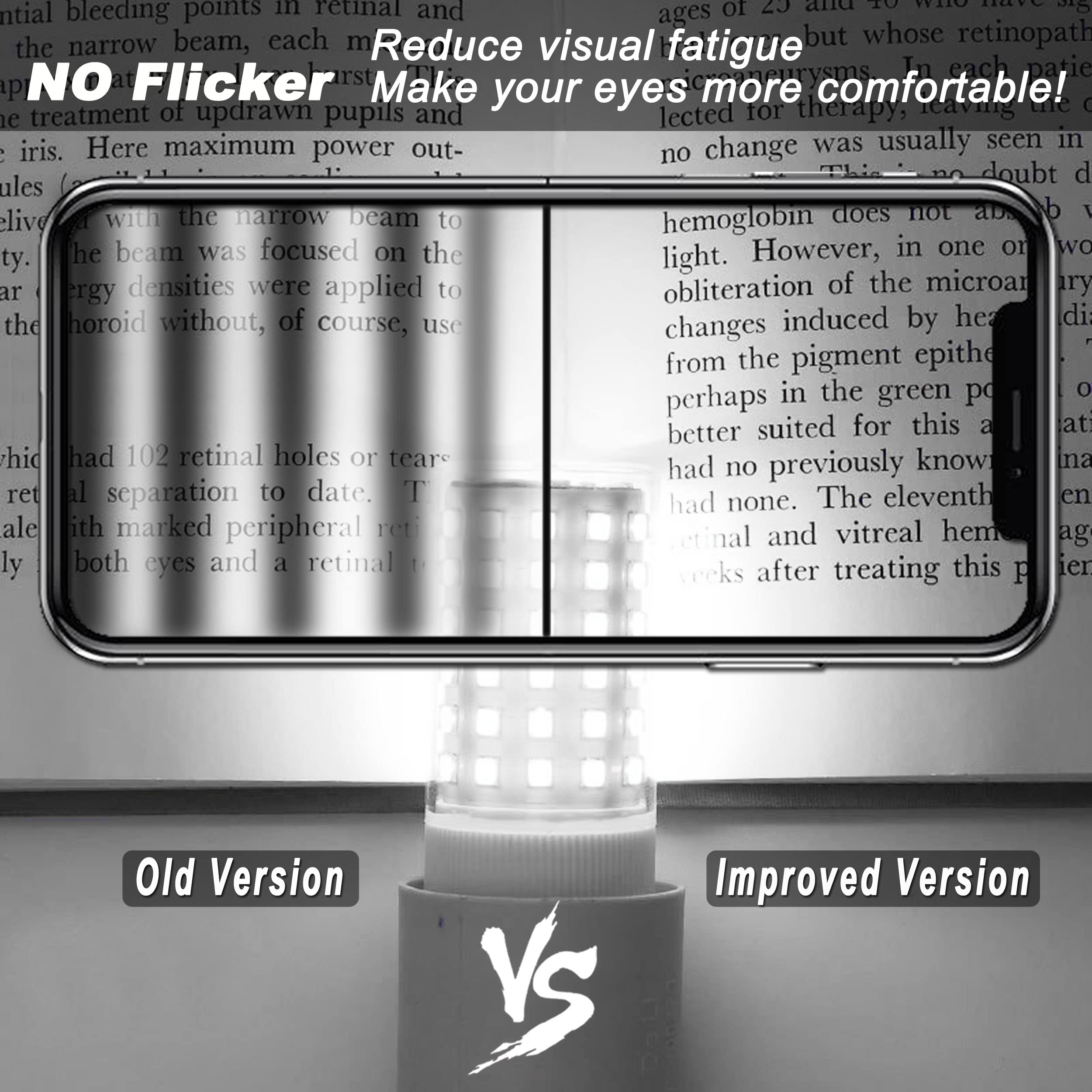 Alide E26 100W Replacement Led Candelabra Corn Bulbs,6000K Bright Daylight White,E26 E27 12W Led Light Bulbs 1200Lm For Ceiling Fan Chandelier Pendant Lighting Refrigerator,Non-Dimmable,4 Pack