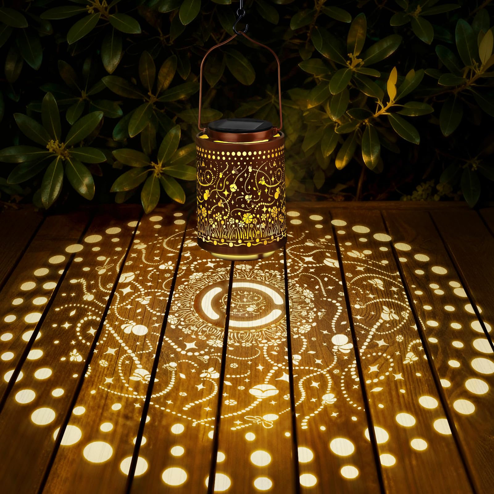 Birthday Gifts For Women Mom Grandma  Firefly Gardening Gifts For Women  Solar Lantern Outdoor Waterproof Garden Decor Hanging Solar Lights Yard Decorations Outdoor  Backyard  Patio