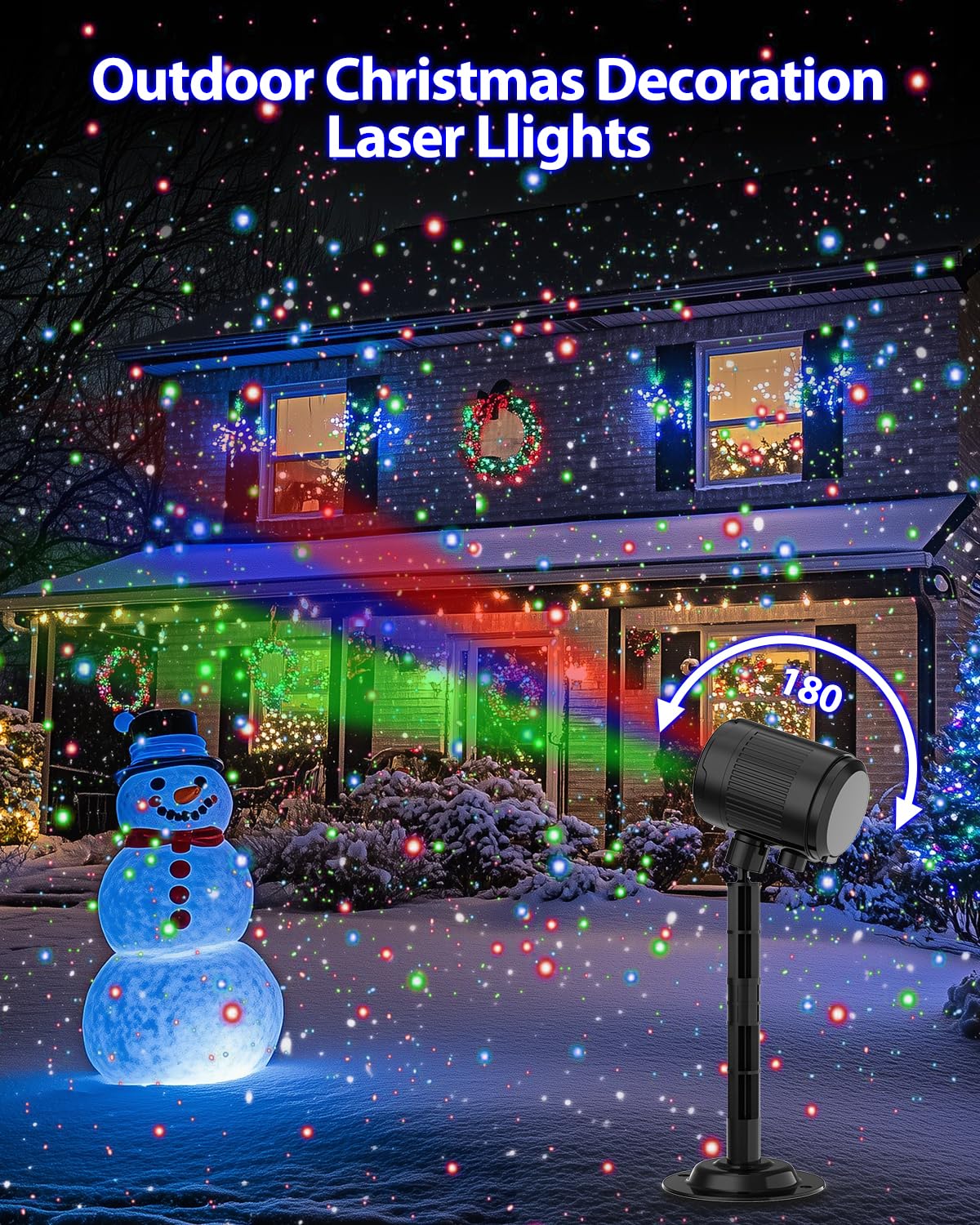 Mxlatuu Christmas Laser Lights, Rgb Laser Projector Light With Rf Remote,Timer, Christmas Decorations Holiday Gift Projector For