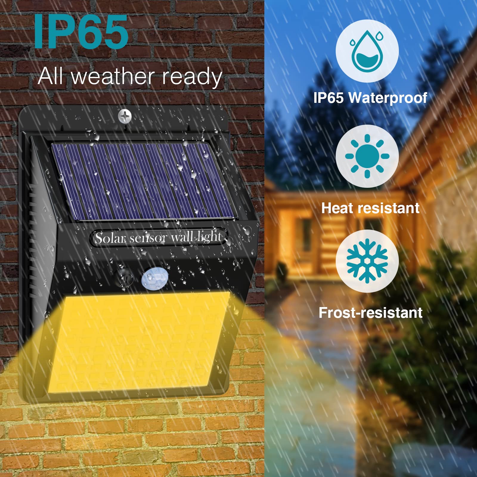 4 Pack Solar Motion Lights Outdoor, 3 Modes/100Led Solar Security Lights Wireless Ip65 Waterproof Solar Wall Lights Outdoor Ligh