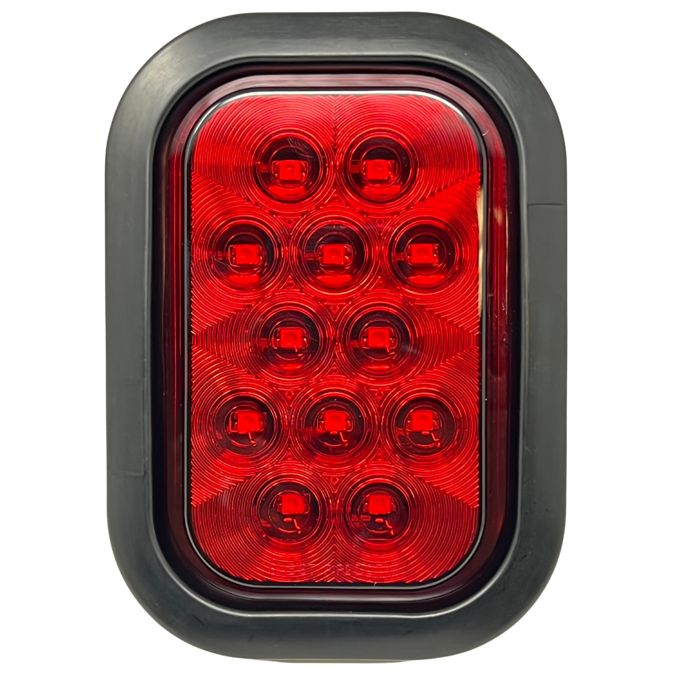 All Star Truck Parts 5x3 2x Red 2x White Rectangle Light12 LED Stop/Turn/Tail Backup/Reverse Tow Truck Semi Trailer CM Flatbed R