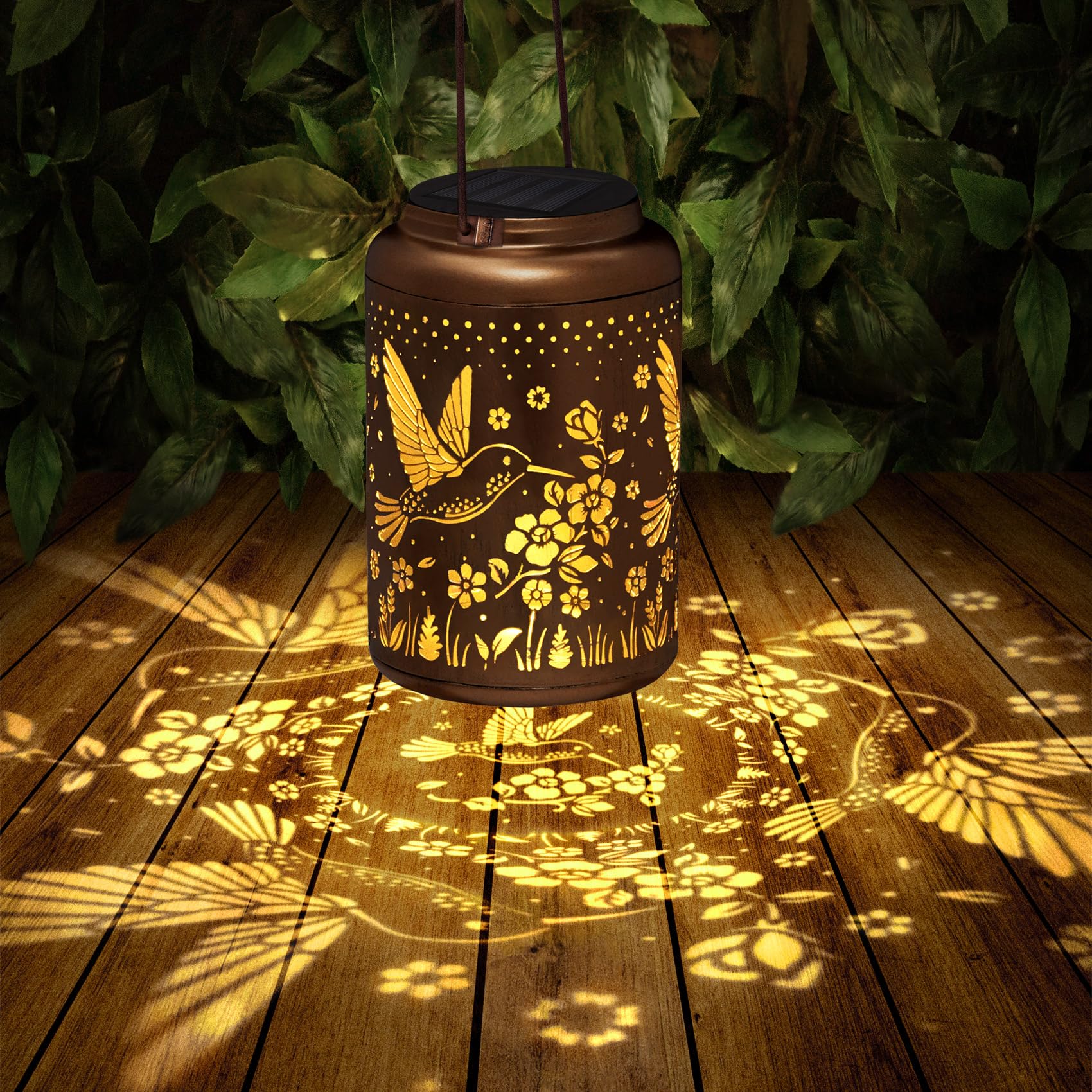 Christmas Gifts For Women  Mom  Hummingbird Solar Lanterns Outdoor Waterproof  Hummingbird Gardening Gifts For Christmas Decorations  Hanging Decorative Solar Lanterns For Patio/Yard/Garden Decor
