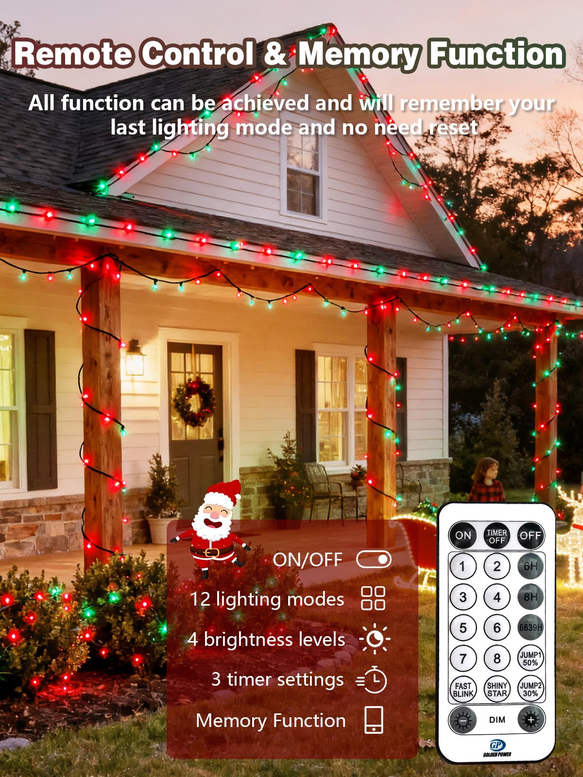 Voice Controlled Christmas Lights With Remote  99 Ft 300 Led String Lights Indoor Outdoor With 12 Modes 3 Timers  Dimmable Twinkle Light Plug In Waterproof For Xmas Tree Party Decor  Red And Green