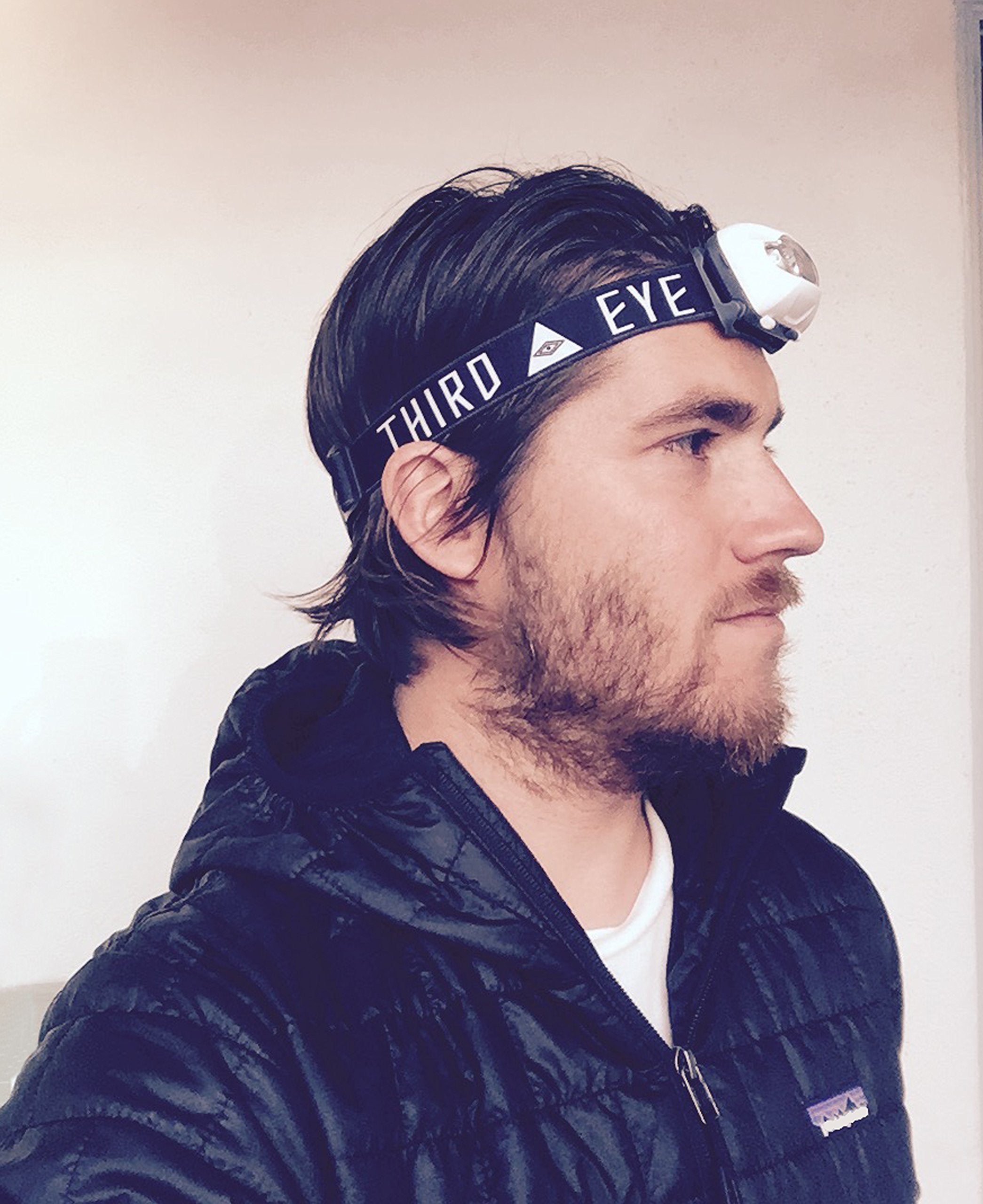 OUTDOOR ENLIGHTENMENT Third Eye Headlamp - 168 Lumens, Adjustable Tilt, Multiple Brightness Modes, One Size, Third Eye Black Logo