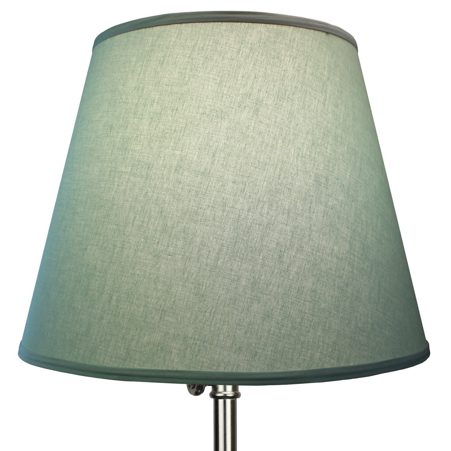 FenchelShades.com Lampshade 11in Top Dia x 17in Bottom Dia x 13in Slant Height Fabric Celadon Model 11-17-13-W-L-CEL