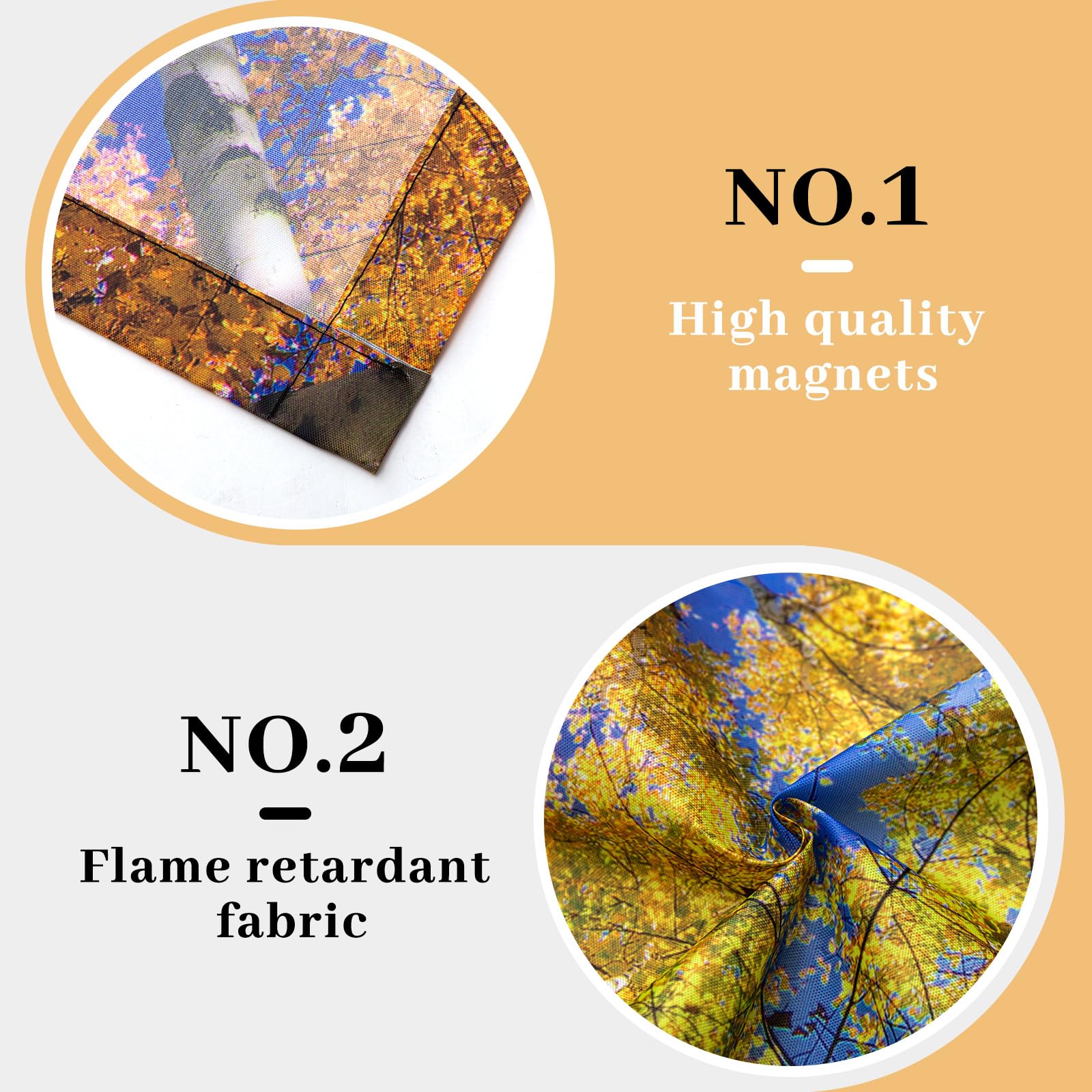 VIHOSE 4 Pcs Fluorescent Light Covers for Ceiling Lights, Trees, Magnetic Light Filters for Classroom & Office, Model ANB-VIHOSE-17441