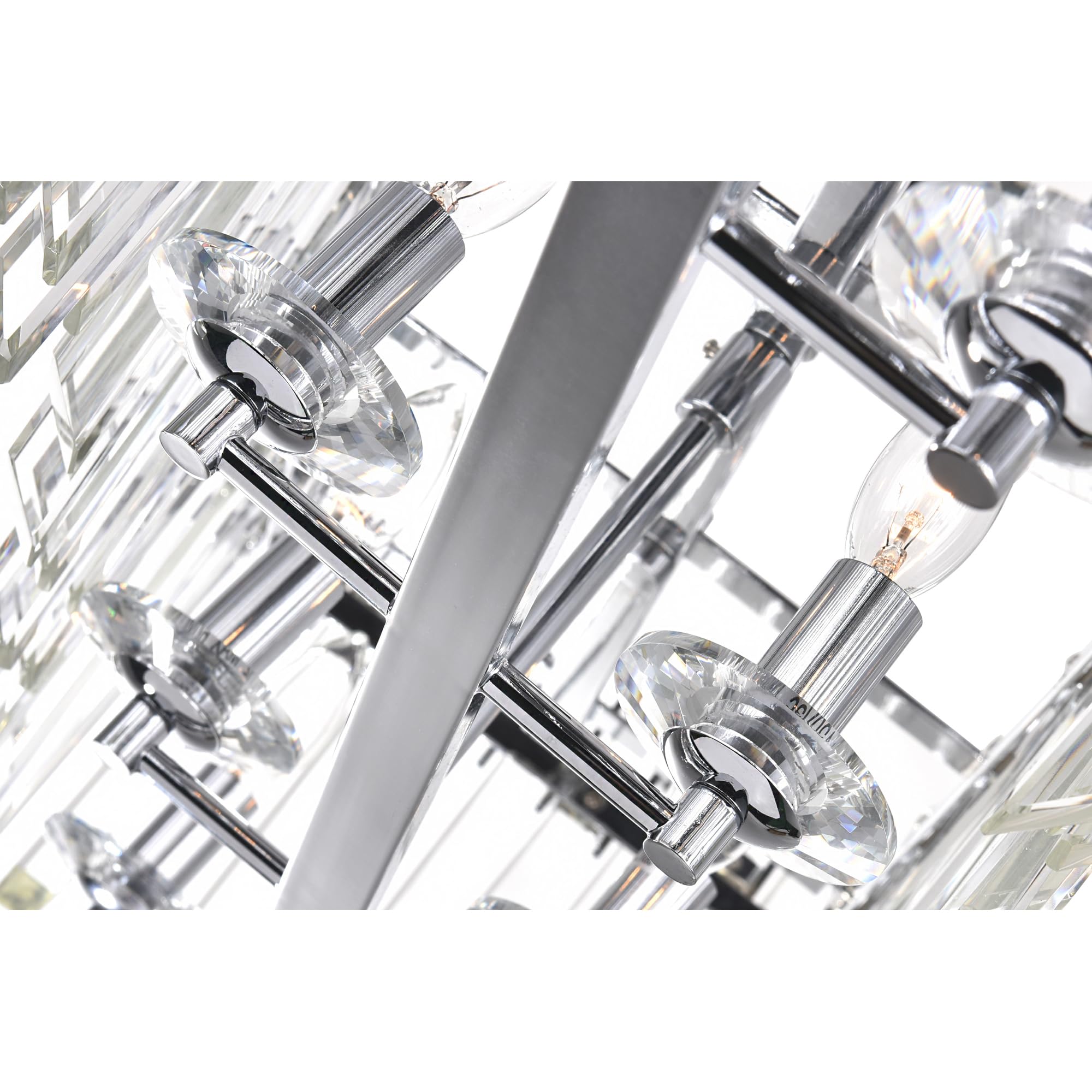 CWI Lighting 1065P33-8-601-RC 8 Light Chandelier with Chrome Finish