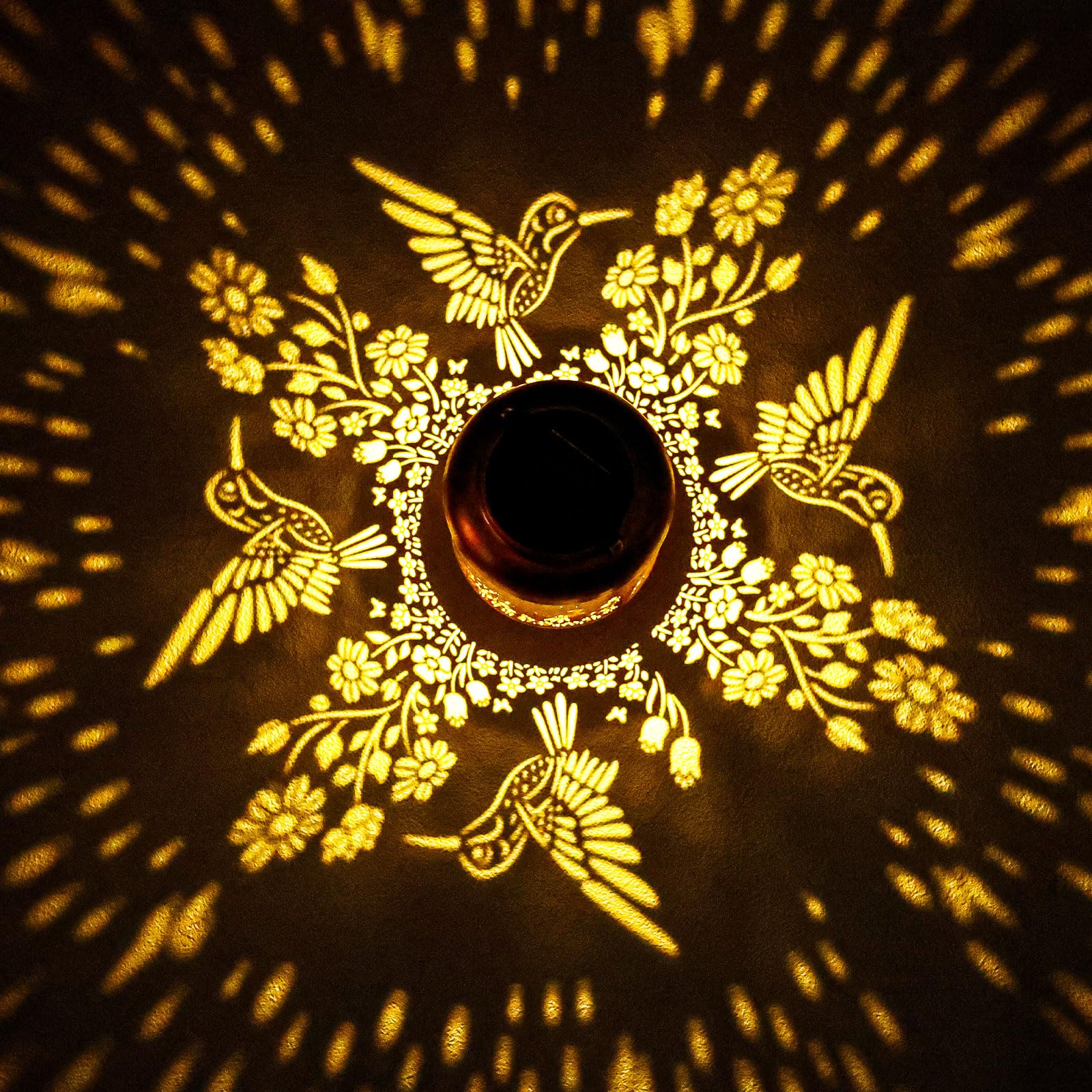 Hummingbird Solar Lanterns Outdoor Waterproof Birthday Gifts For Women Mom Grandma Hanging Lantern Yard Art Decorative Hummingbird Solar Lights For Decor Garden  Patio  Porch  Backyard  Pathway  Lawn