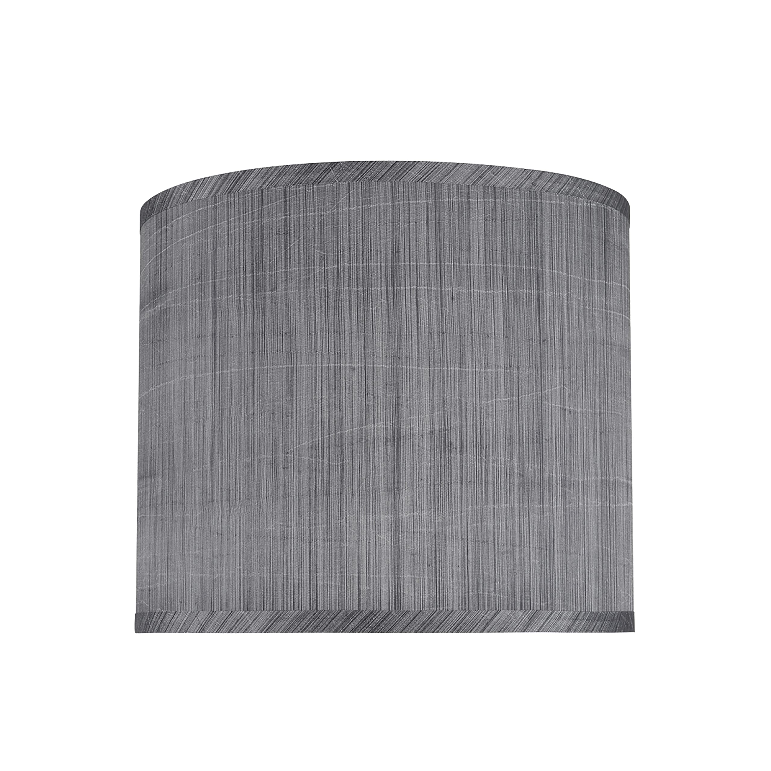 Aspen Creative Drum Lamp Shade 12in Wide Synthetic Fabric Grey & Black Model 31015A