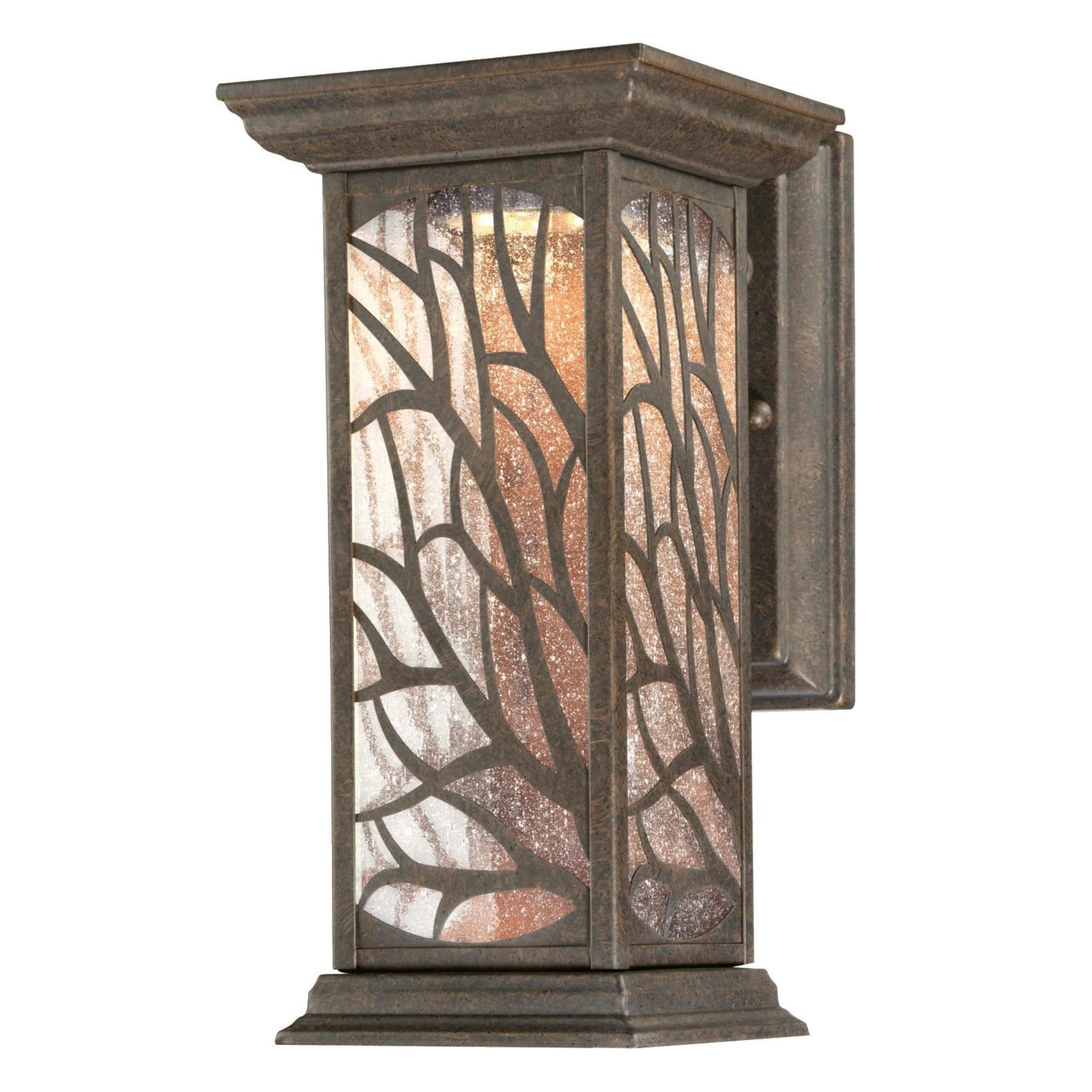 Westinghouse Lighting 6312000 Glenwillow One-Light LED, Victorian Bronze Finish with Clear Seeded Glass Outdoor Wall Fixture, 1 