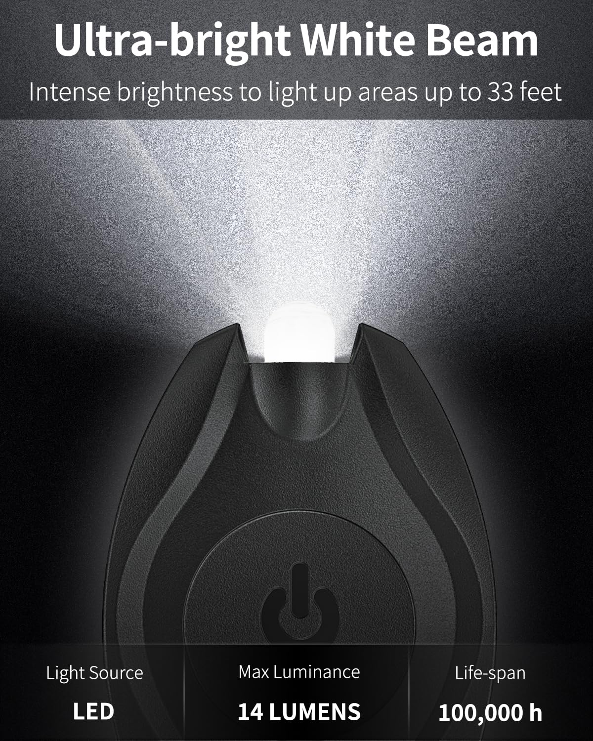Uniclife LED Keychain Flashlight 14 Lumen Portable 10 Pack Black Model Uniclife3060