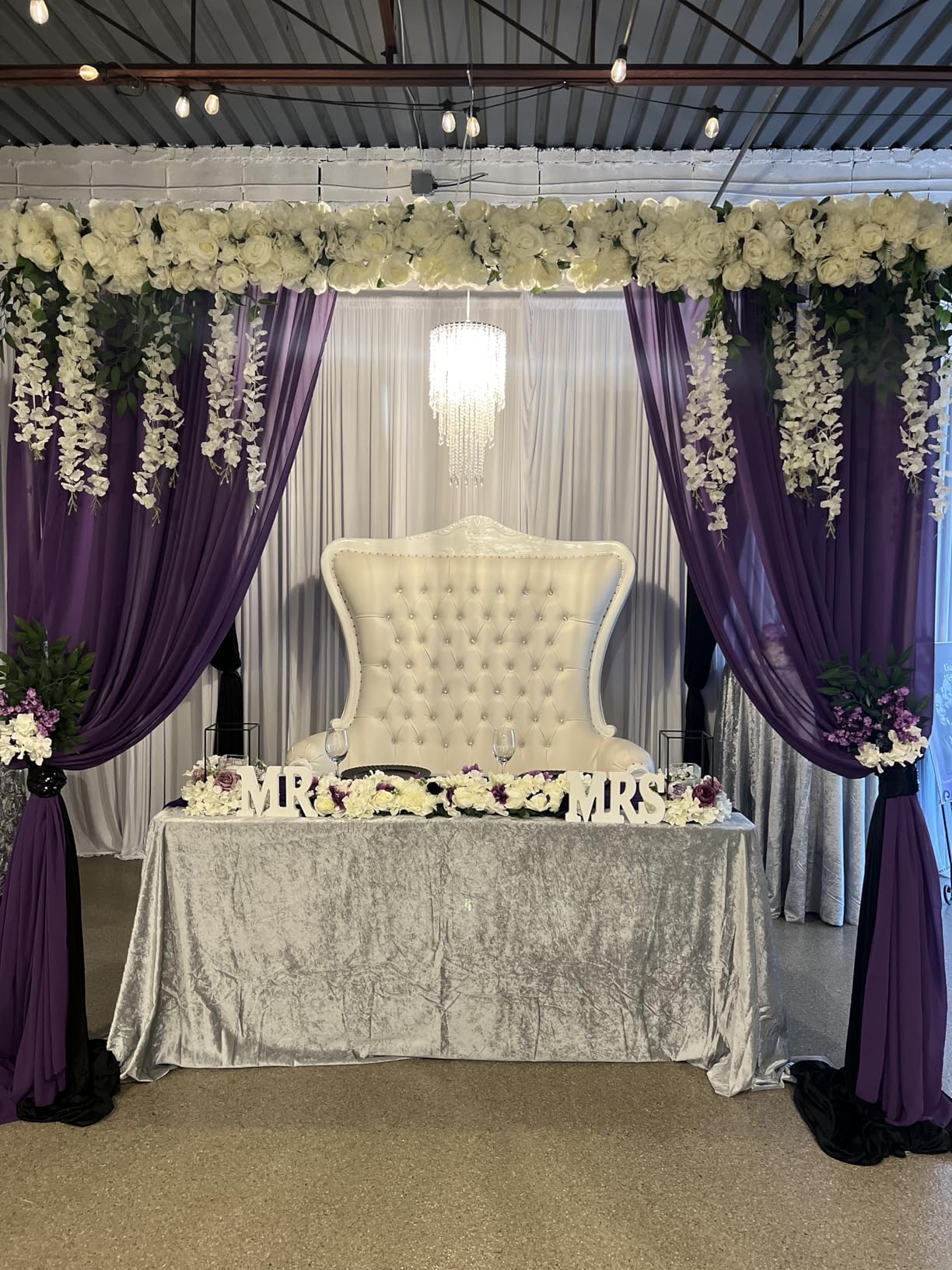 Flavorthings Iridescent Beaded Chandelier Light Pendant With On/Off Switch, 16.4Ft Cord