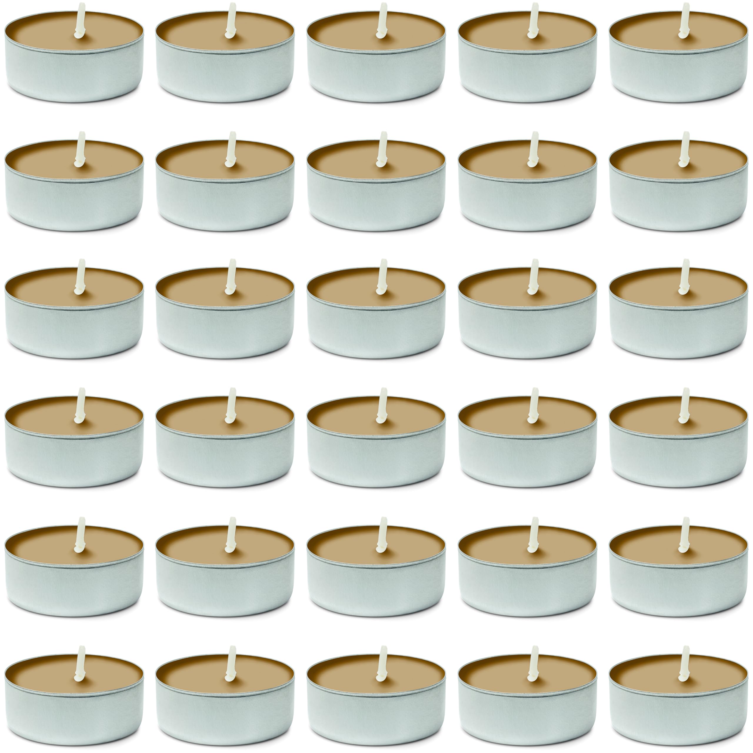 DecorRack Tealight Candles Vanilla Scented 30 Pack Synthetic Wax Model 96015