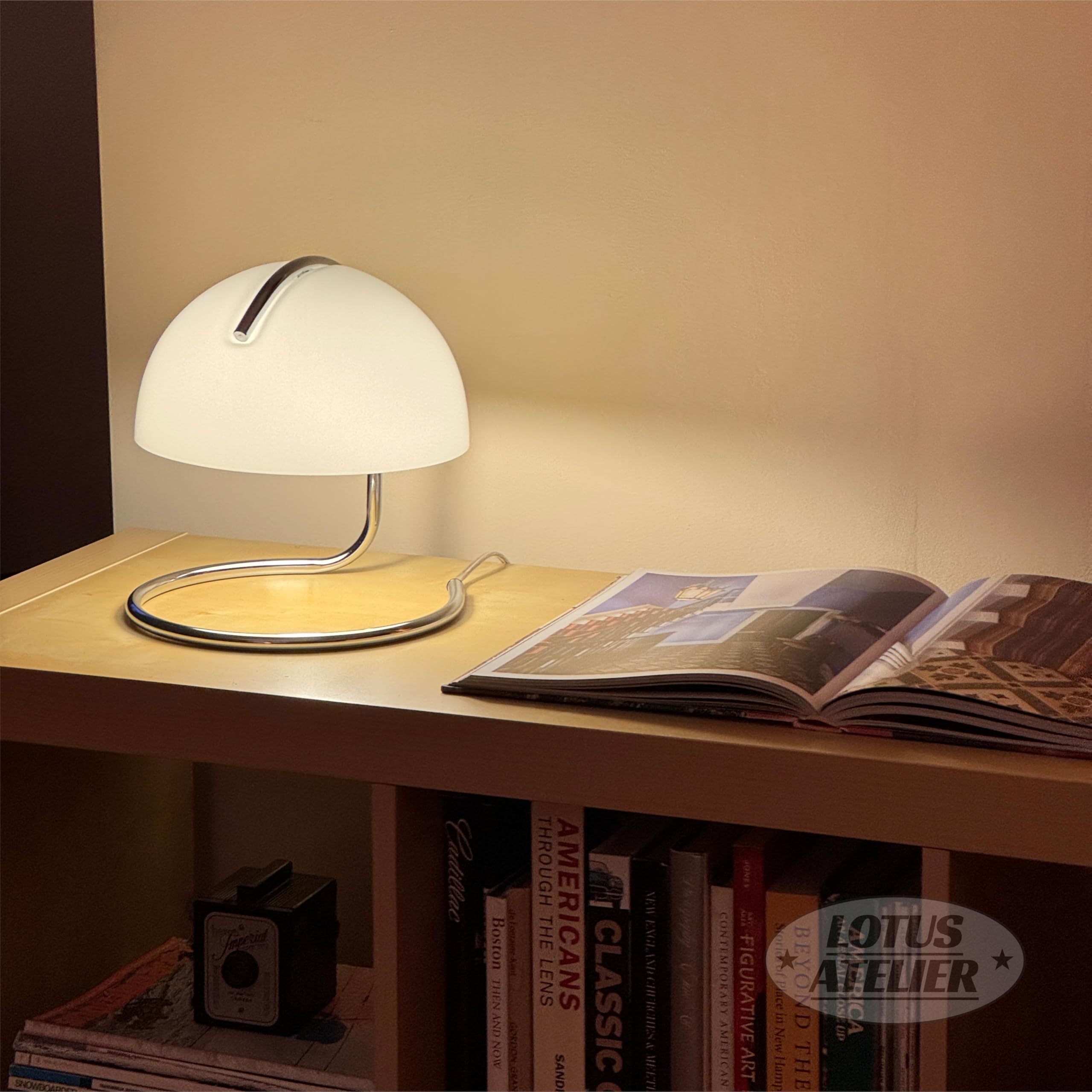 Lotus Atelier Bauhaus Lamp | Retro Mushroom Lamp For Room Aesthetic Modern Lighting For Bedroom | Mid Century Modern Lamp | Cool