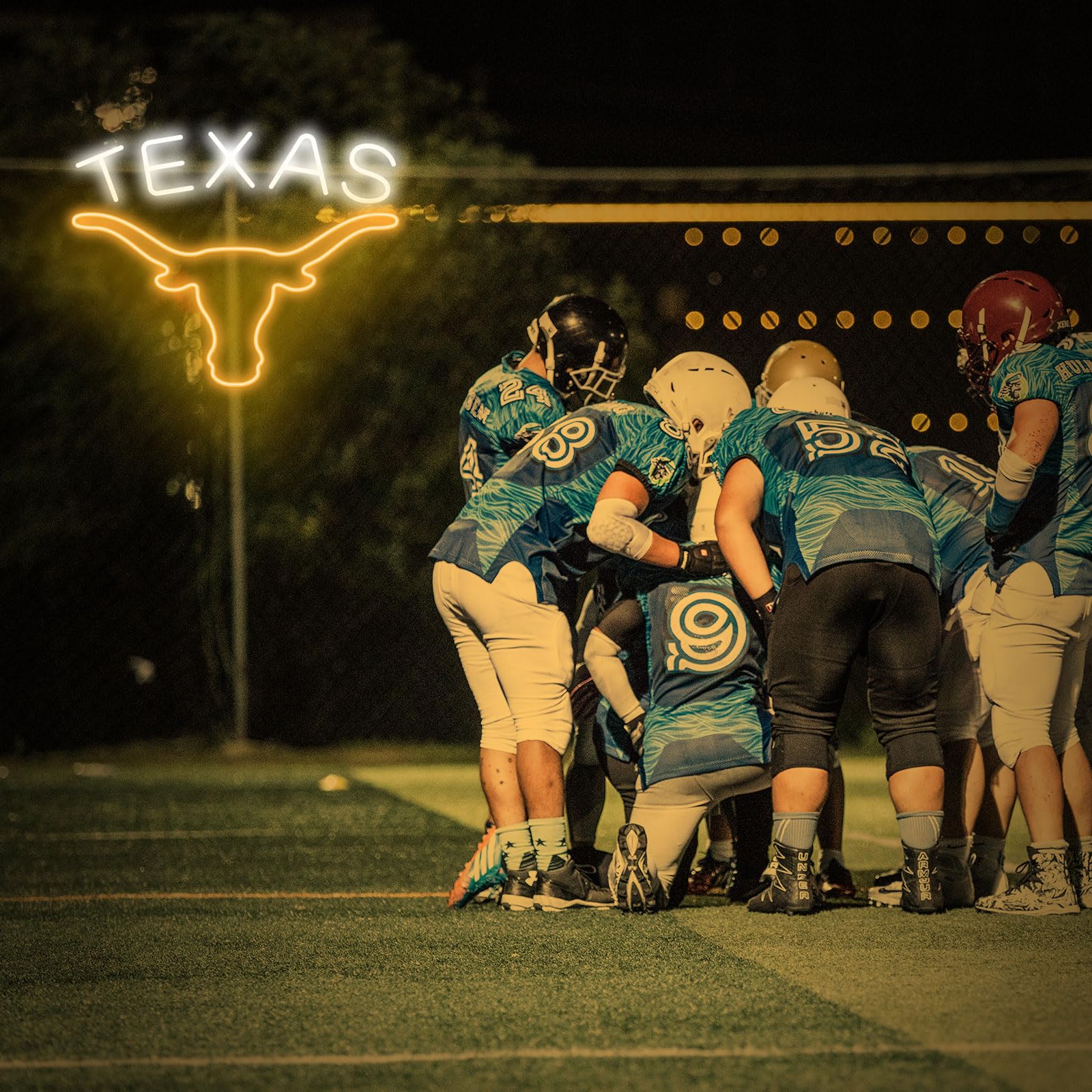 moweek TEXAS Longhorn Neon Sign - Adjustable Brightness LED Wall Decor, 15inx17in, Yellow, USB Powered, Cow Model