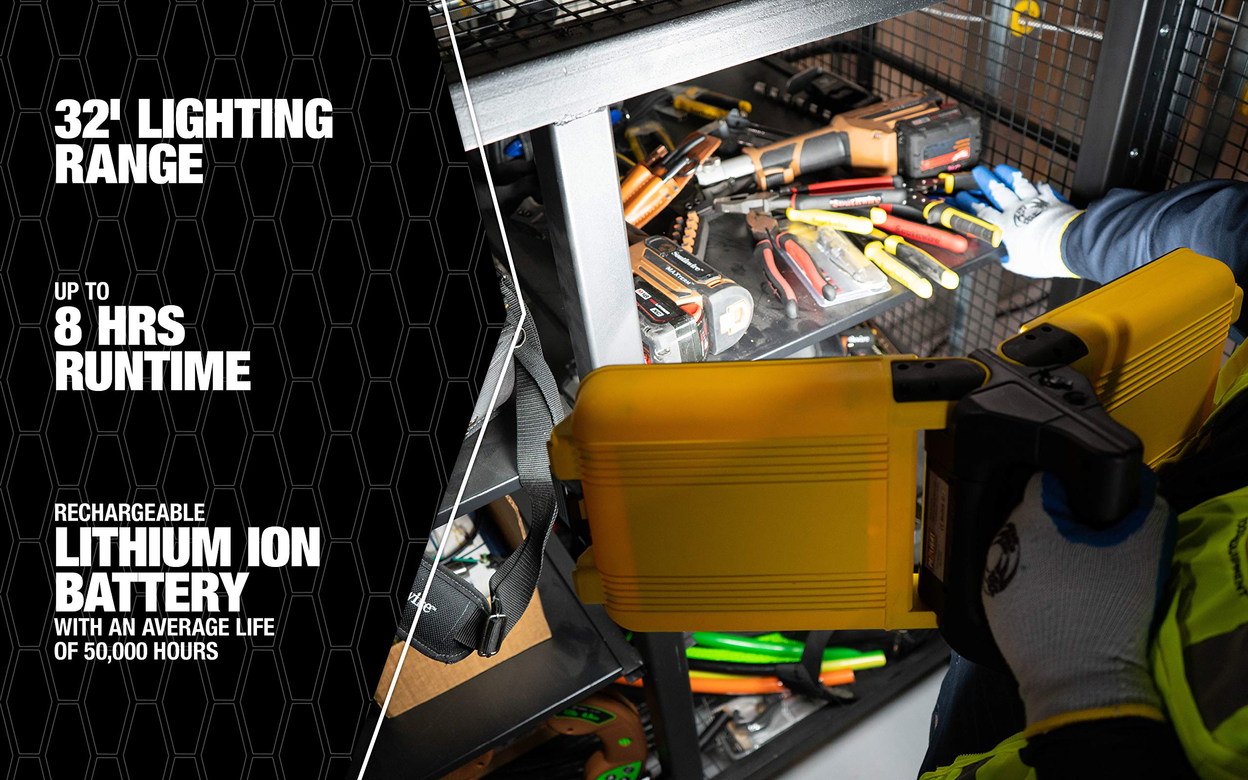 ProLight 514124 30W Rechargeable Folding Light, One Size, Yellow