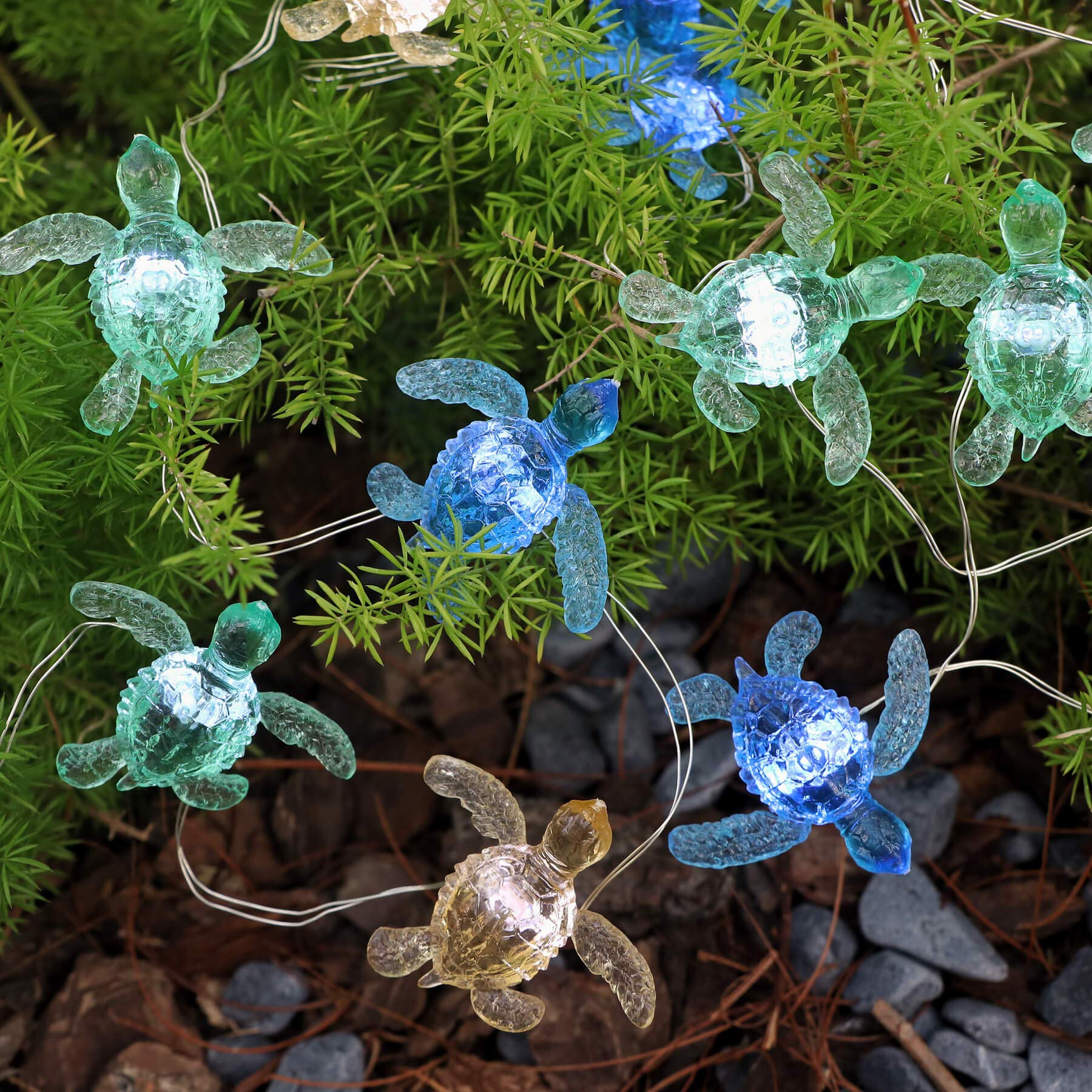 Jashika- Sea Turtle Decorative Lights- Ocean Themed String Lights -10Ft 30 Leds-Usb Plug-In -Battery Pack - Remote Control -Baby Shower- Bathroom- Christmas -Beach-Party Decor