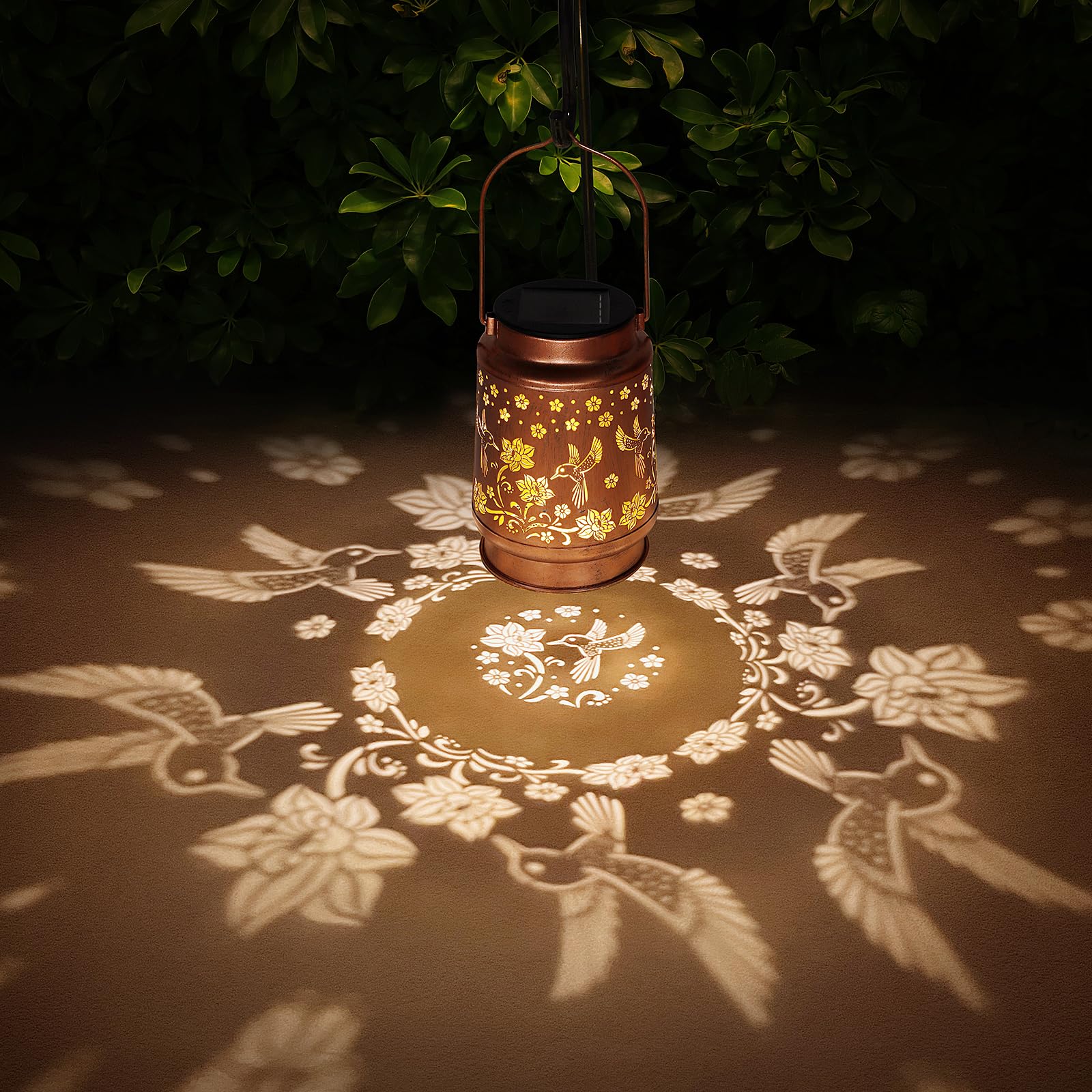 2 Pack Solar Lanterns Outdoor Waterproof Hummingbird Garden Decor Birthday Gifts For Women Mom Grandma Hanging Solar Lights Meta