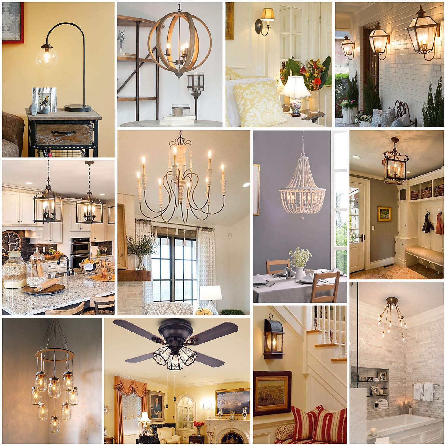 XININSUN T6 LED Bulb 40W Candelabra Dimmable Warm White Frosted Glass 6 Pack E12 Vintage Tube 2700K