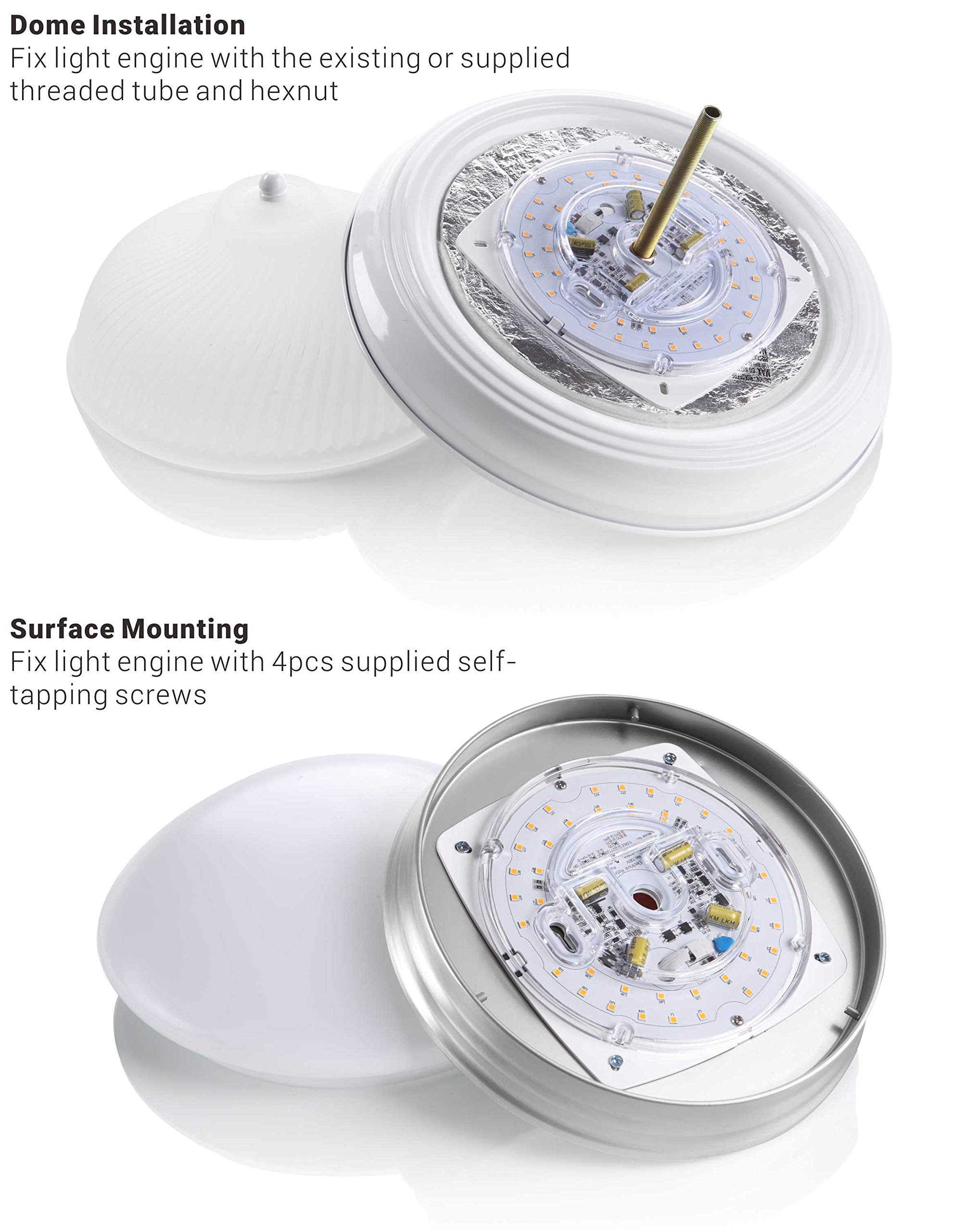 Silverlite LED Light Engine Retrofit Kit, 5.5in PCB, 3000K, 1700LM, Dimmable, Model 43219-87091, Suitable for Ceiling &