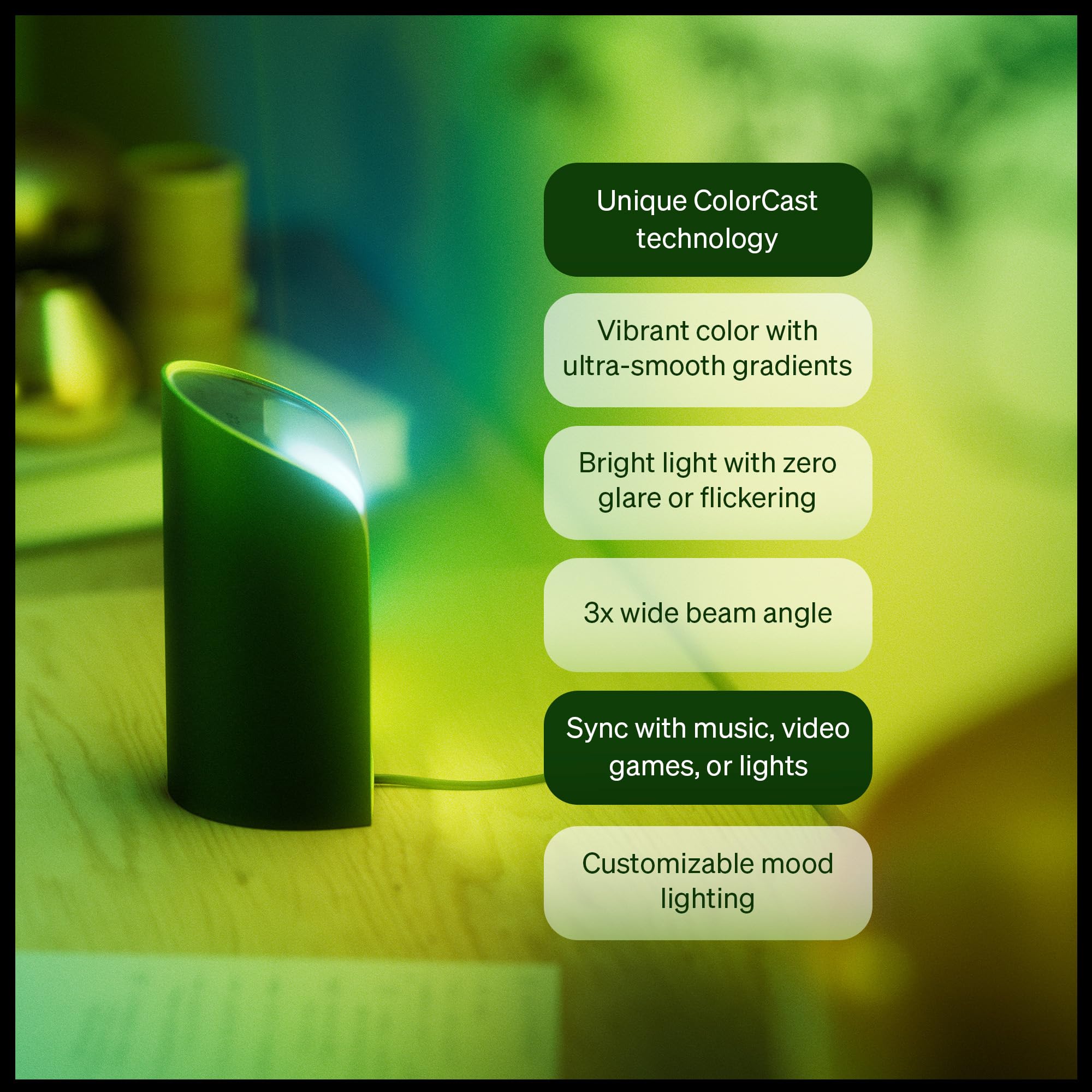 Philips Hue Play Smart Wall Washer - Bluetooth & Voice Control - Black - 1-Pack - Model 590166