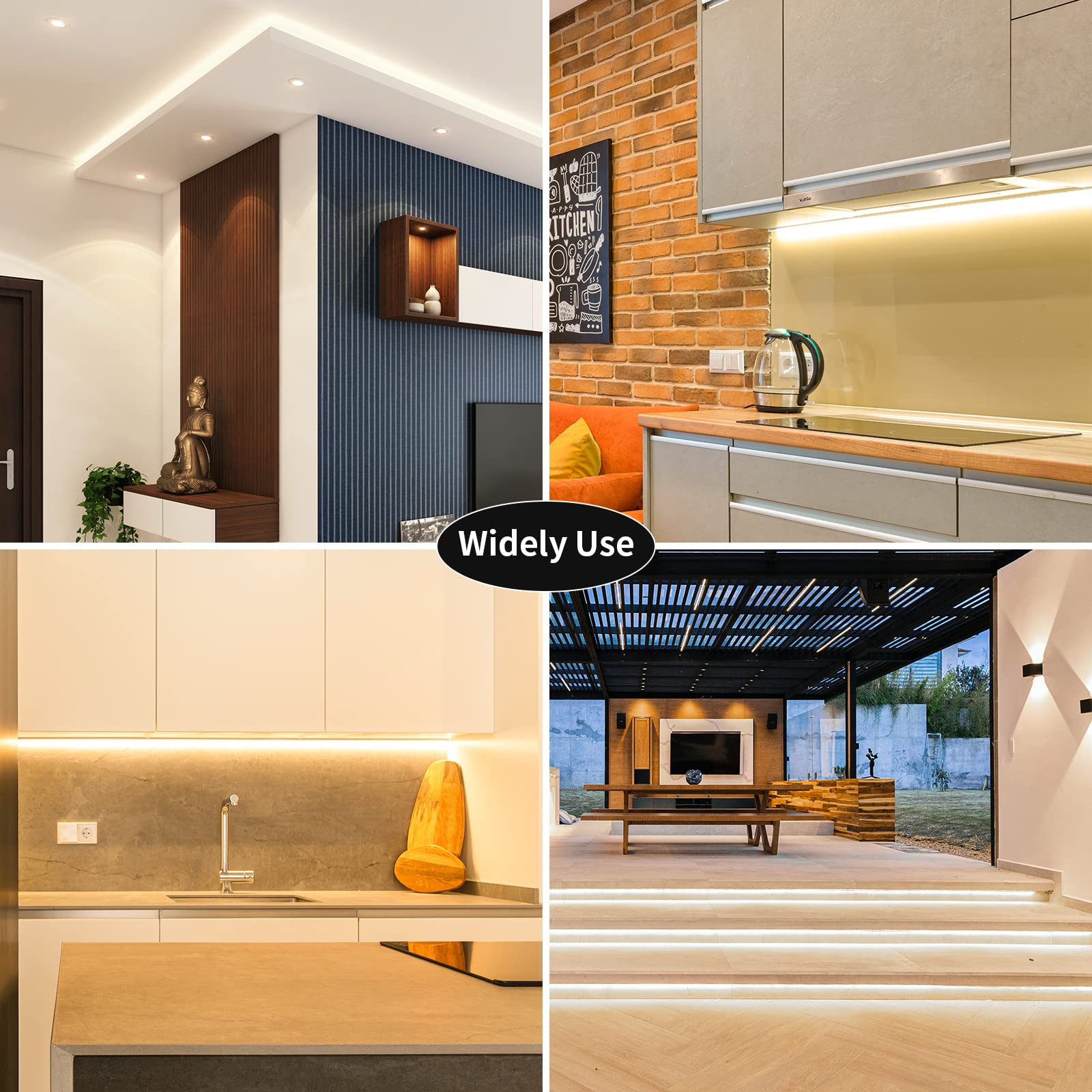 Pautix 16.4Ft Dimmable Cob Led Strip Light, Tunable 2700K-6500K, Cr