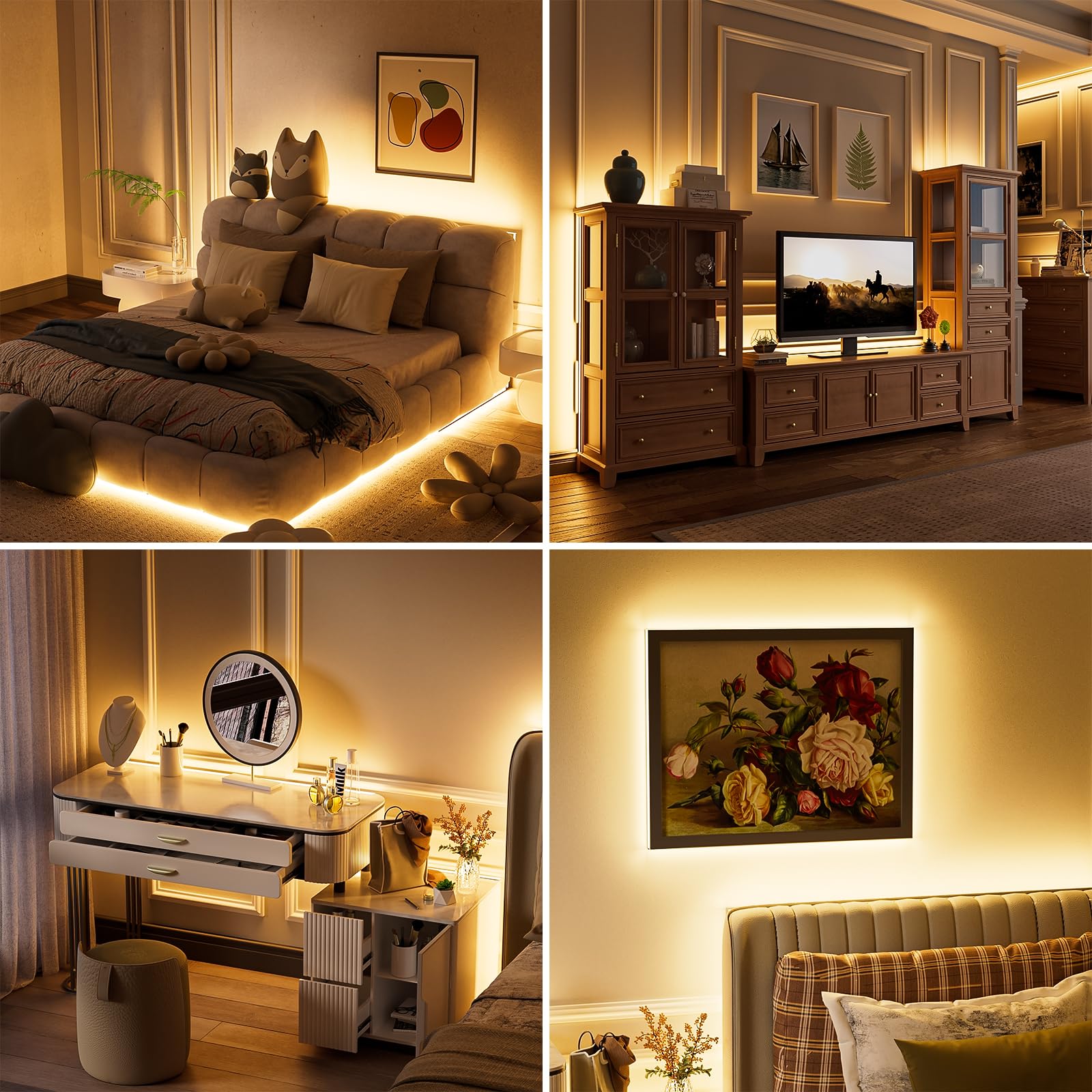 Pautix Cob Led Strip Light 24Ft/7.5M 3780Leds Warm White 2700K Cri90+ High Lumen Super Bright,Lead-Free Material Flexible Dc24V Led Tape For Home&Office Diy Lighting Project(Power Supply Not Included)